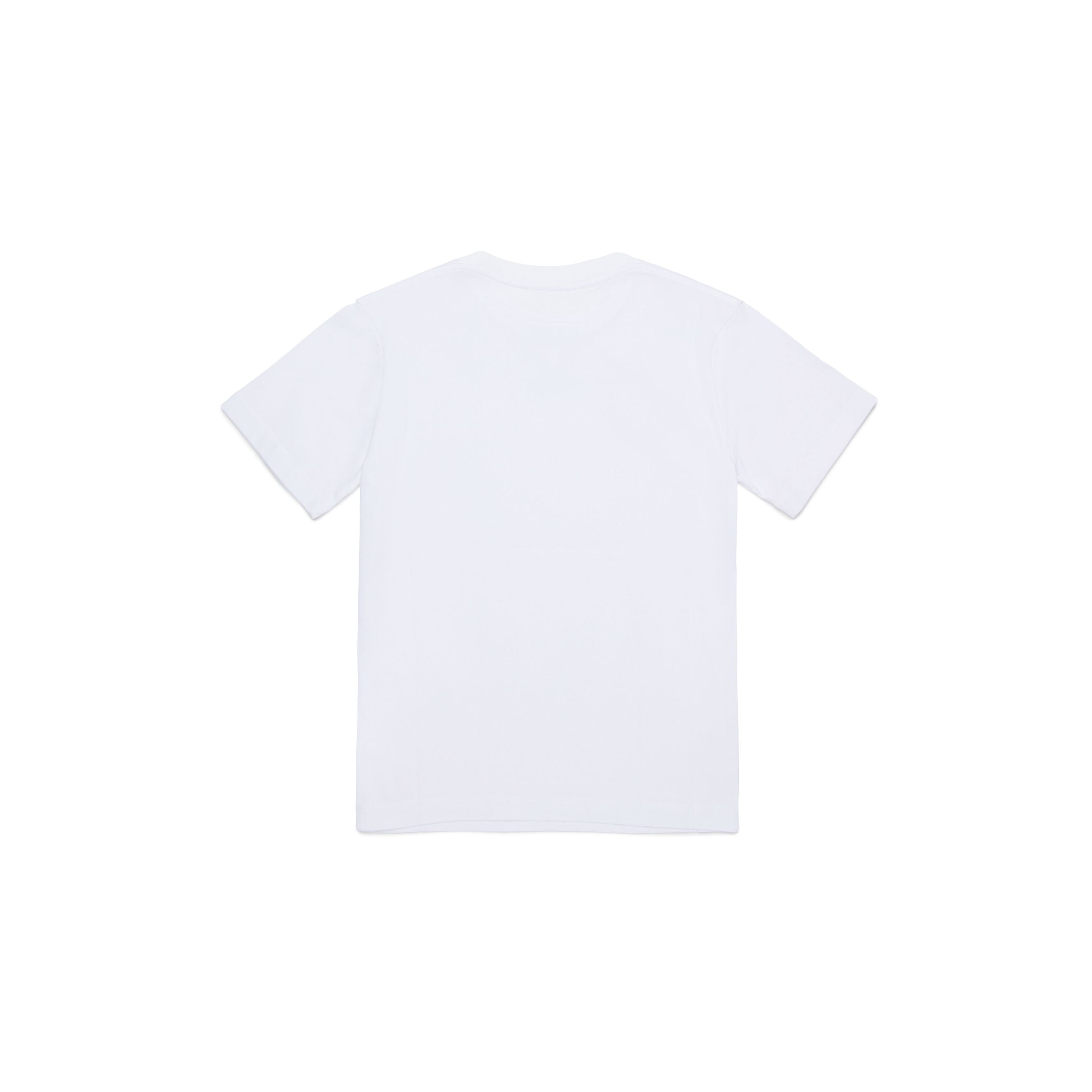 Boys & Girls White Cotton T-Shirt