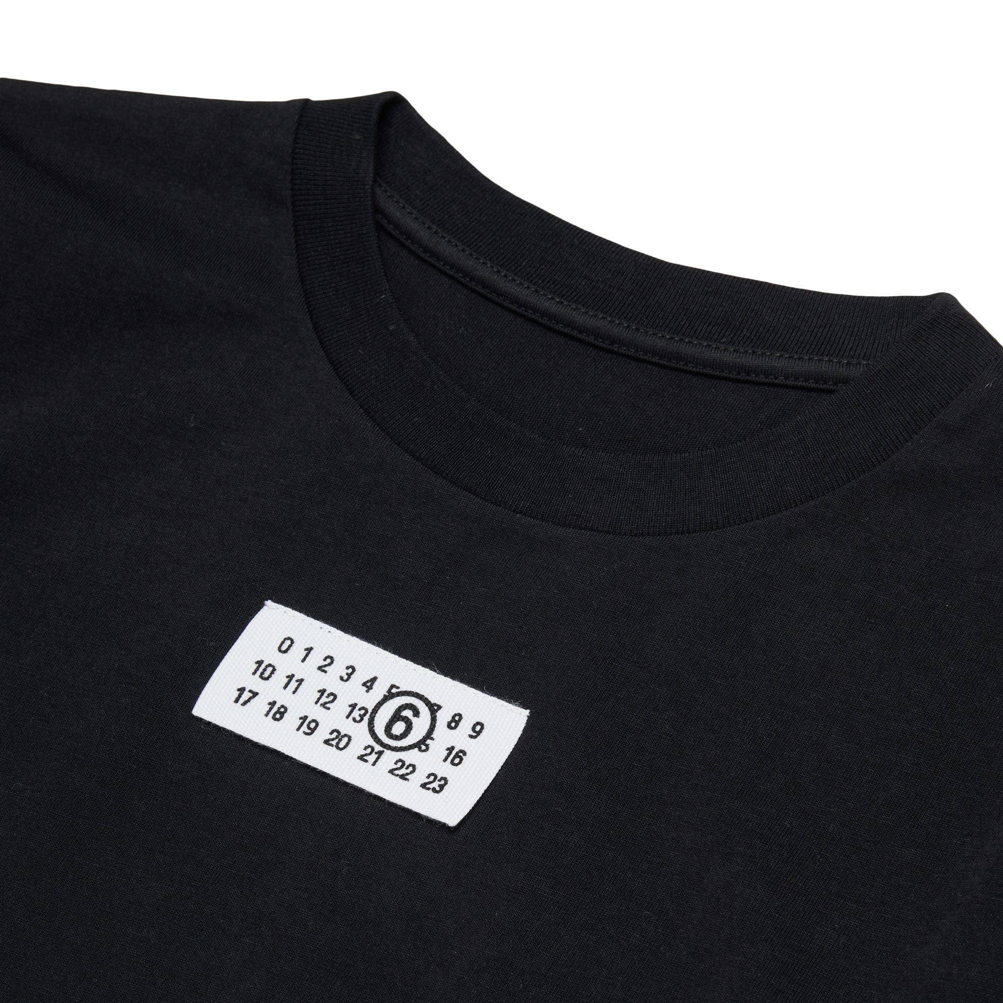 Boys & Girls Black Logo Cotton T-Shirt