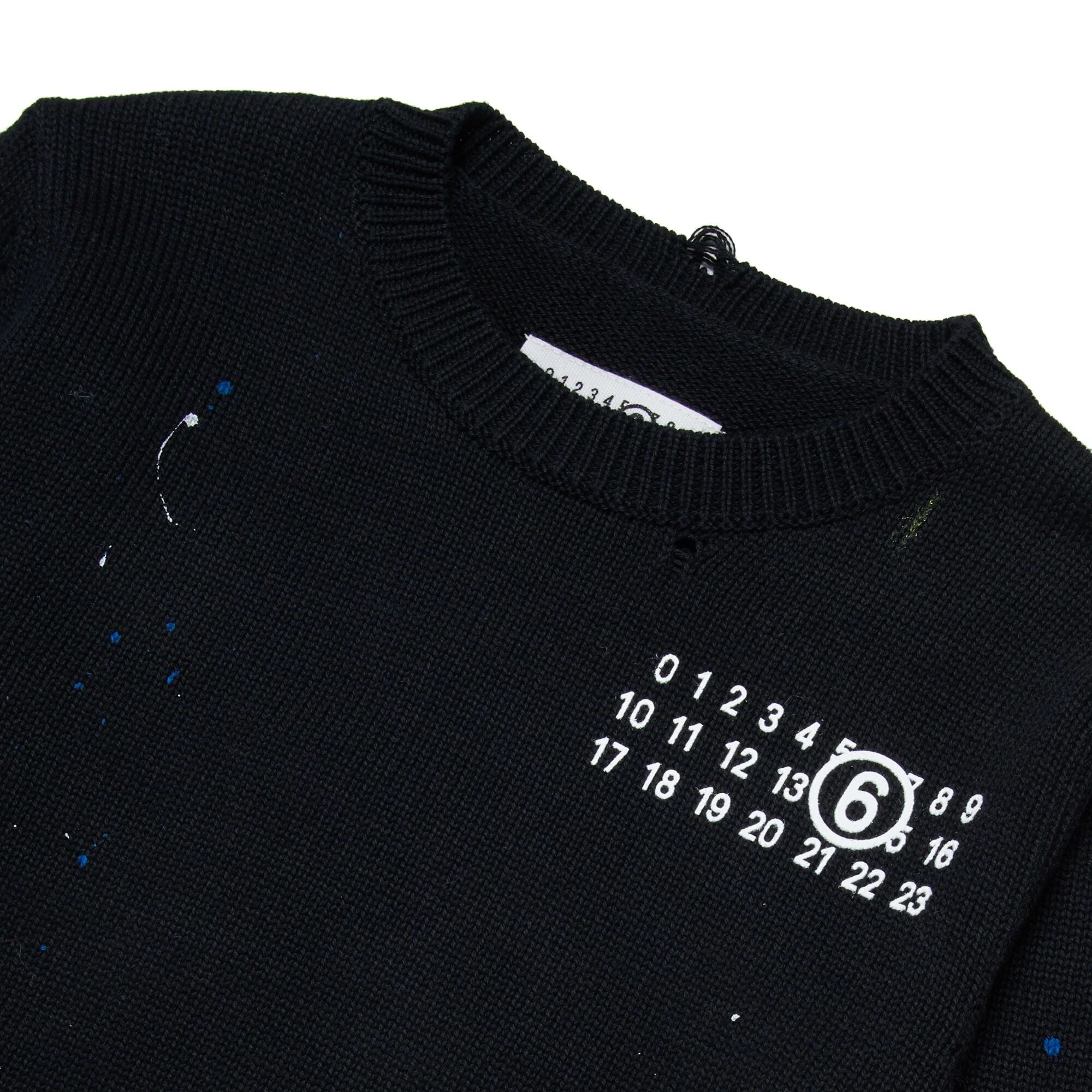 Boys & Girls Black Cotton Knit Sweater
