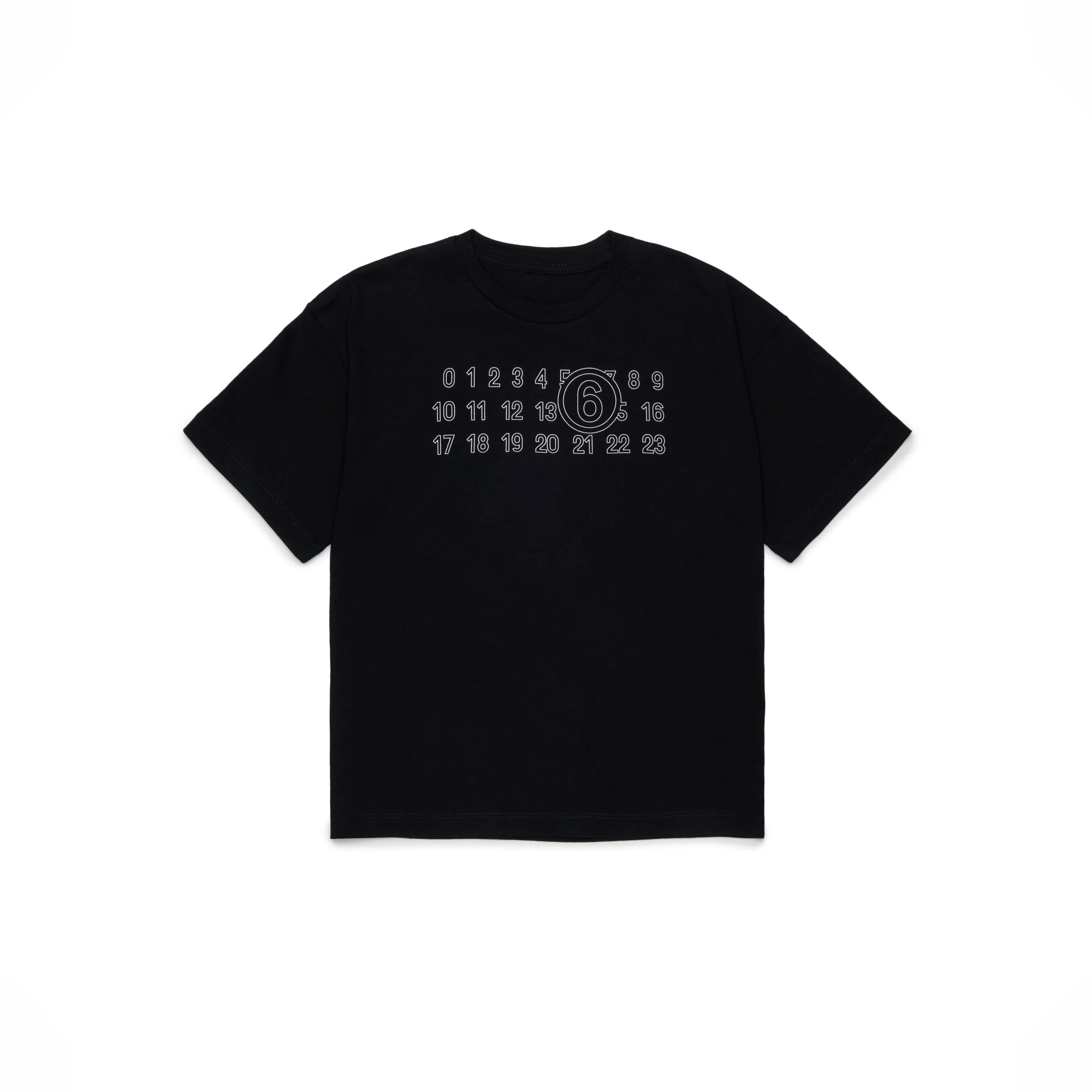 Boys & Girls Black Logo Cotton T-Shirt