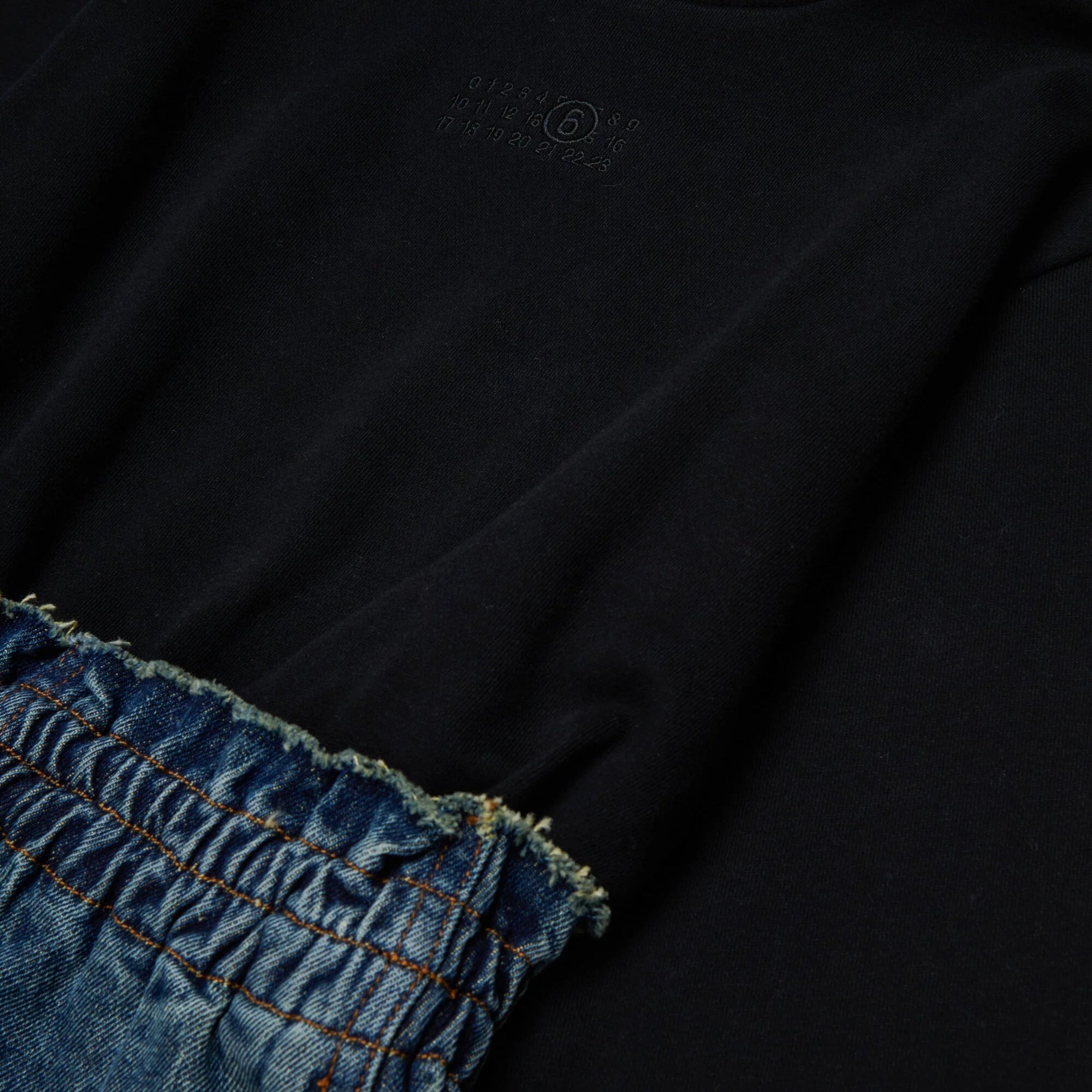 Girls Black & Blue Denim Dress
