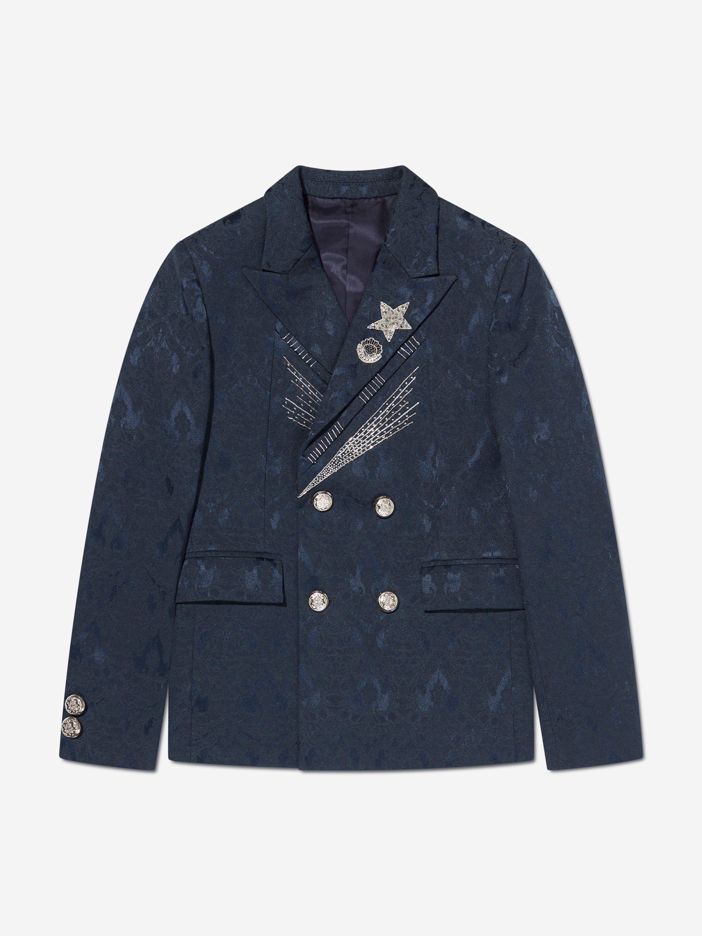 Maison Ava Boys Dan Suit Set in Blue