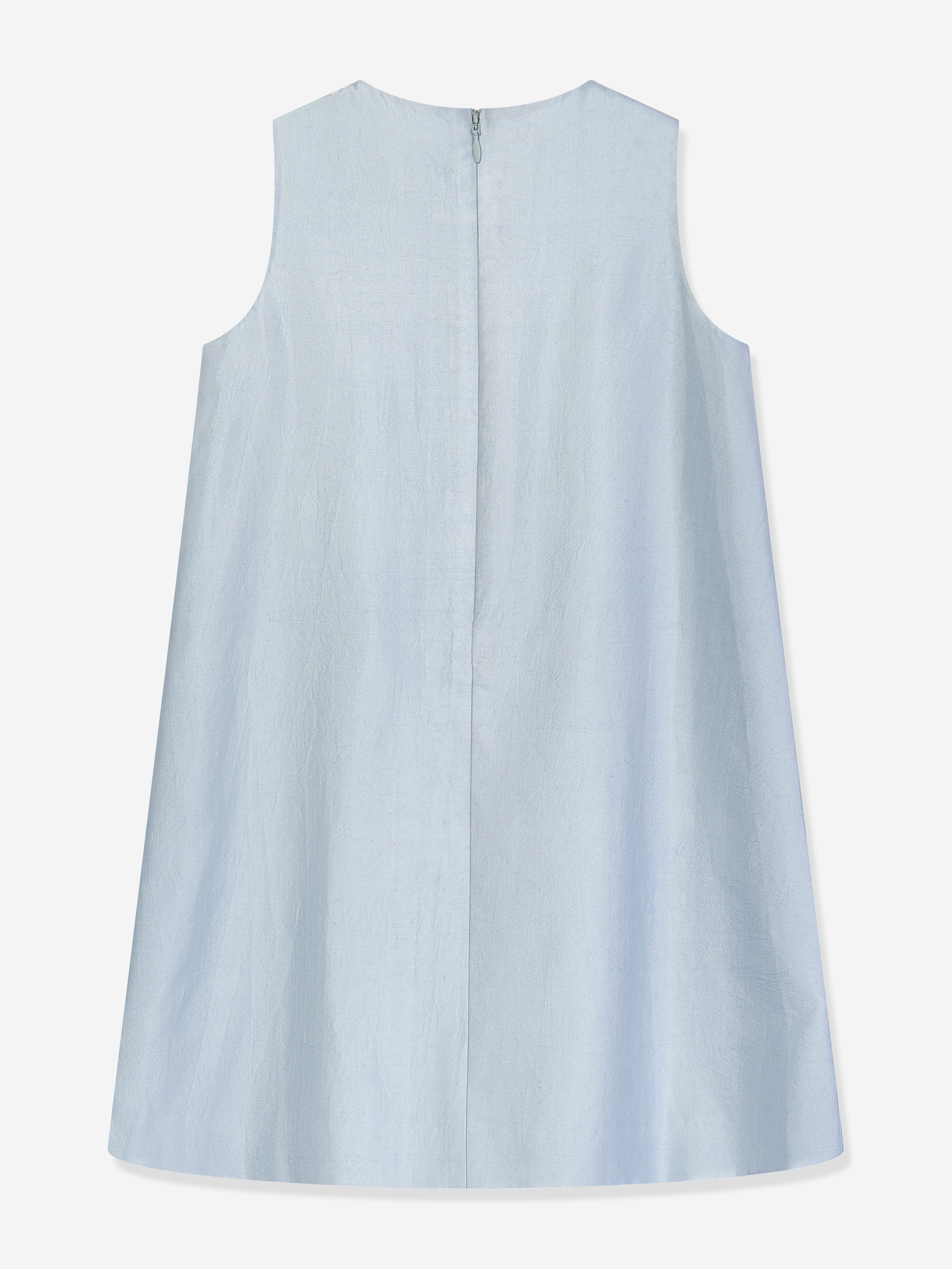 Girls Seraphine Satin Embellished Dress in Blue