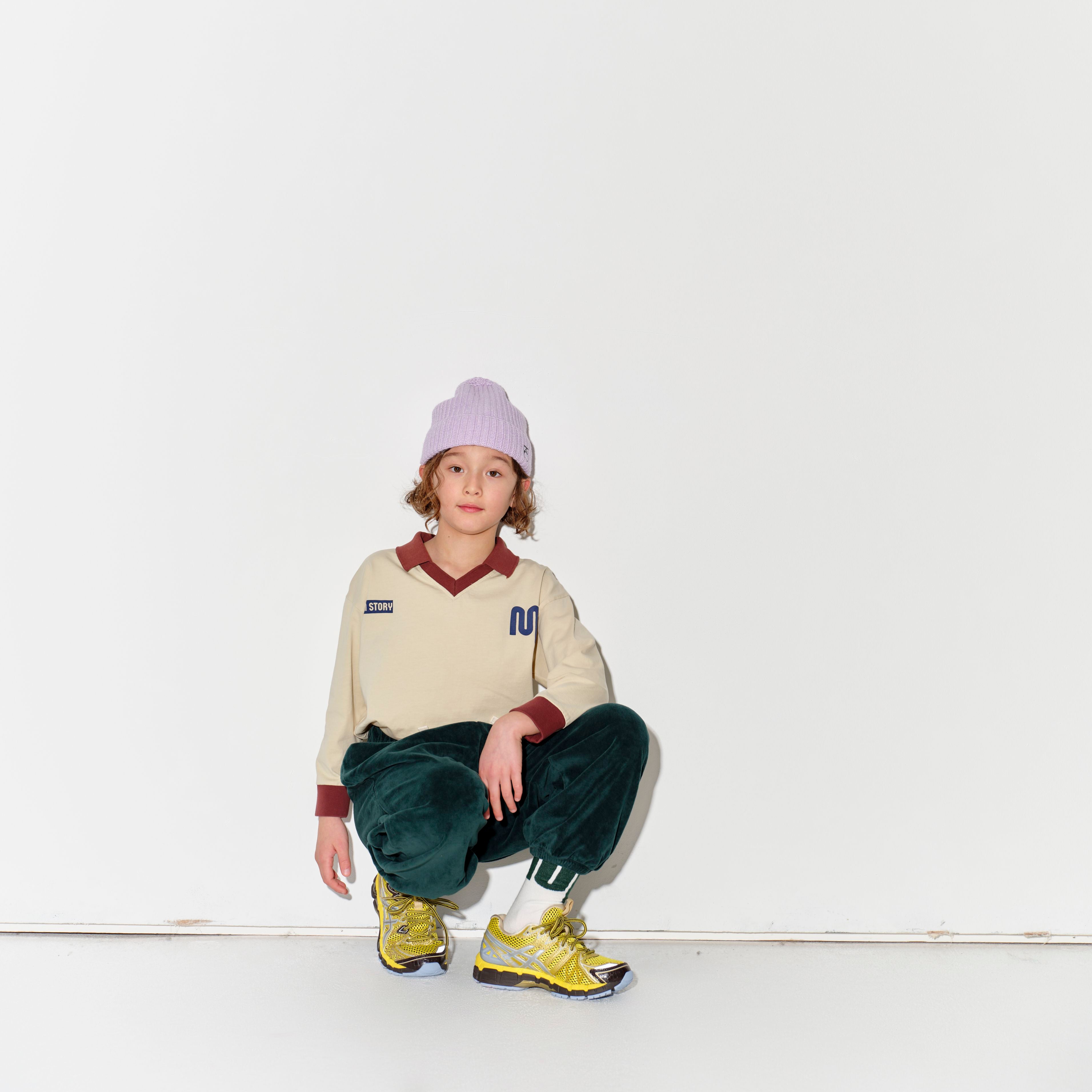 Boys & Girls Light Yellow Cotton Polo Shirt