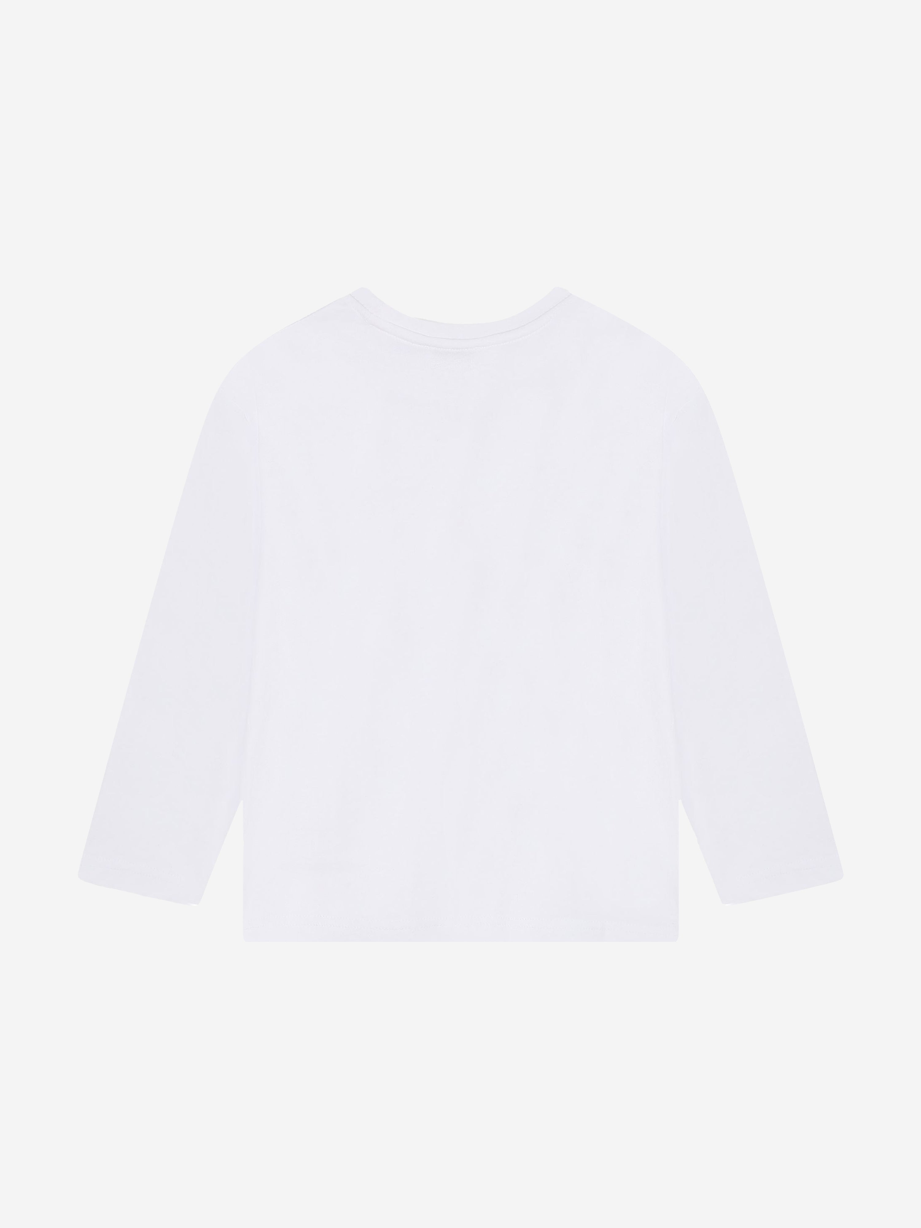 MARC JACOBS Girls Long Sleeve Diamante Logo T-Shirt in White