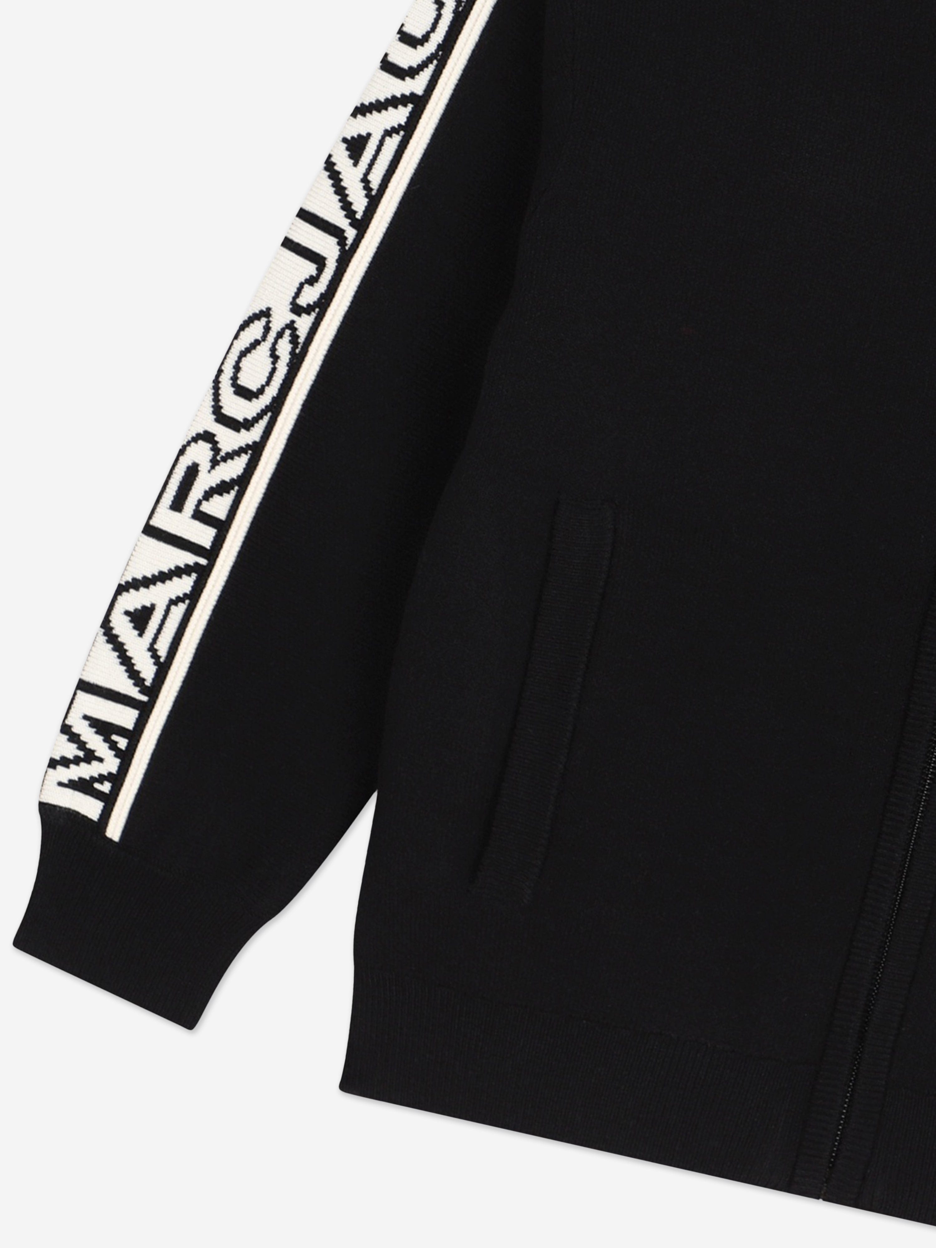 MARC JACOBS Kids Logo Zip Up Top in Black