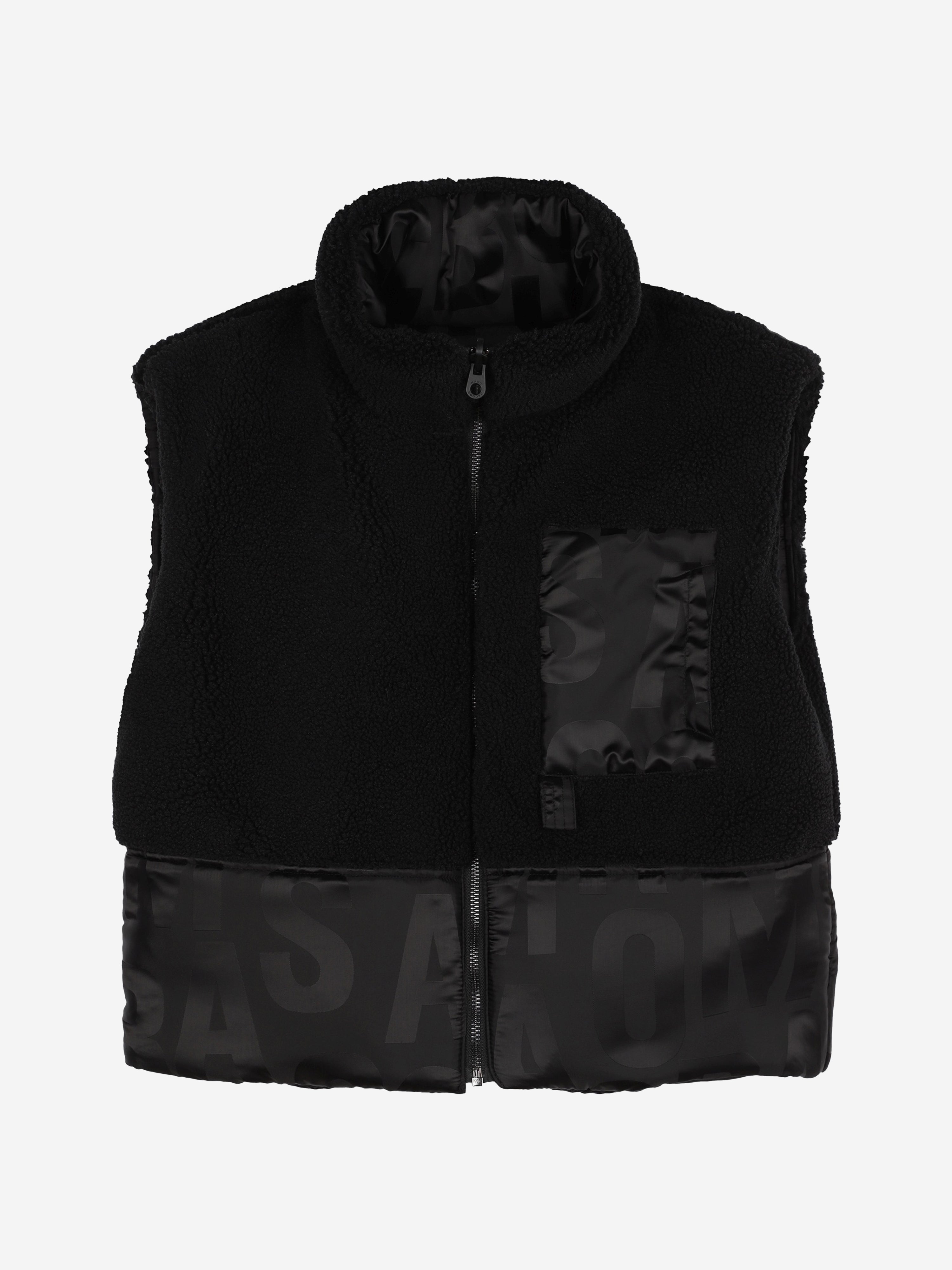 MARC JACOBS Kids Reversible Puffer Gilet in Black