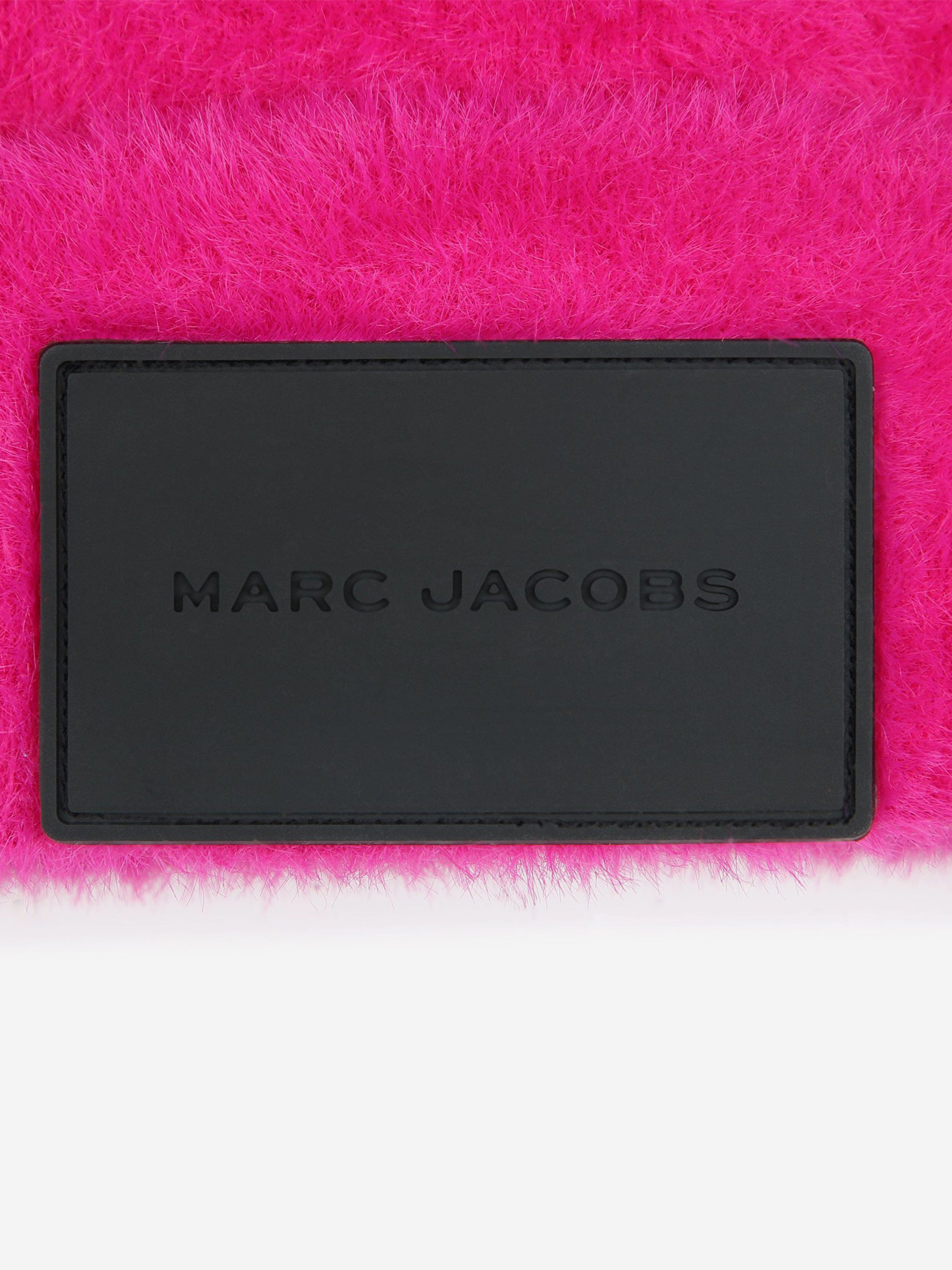 MARC JACOBS Girls Logo Beanie Hat in Pink