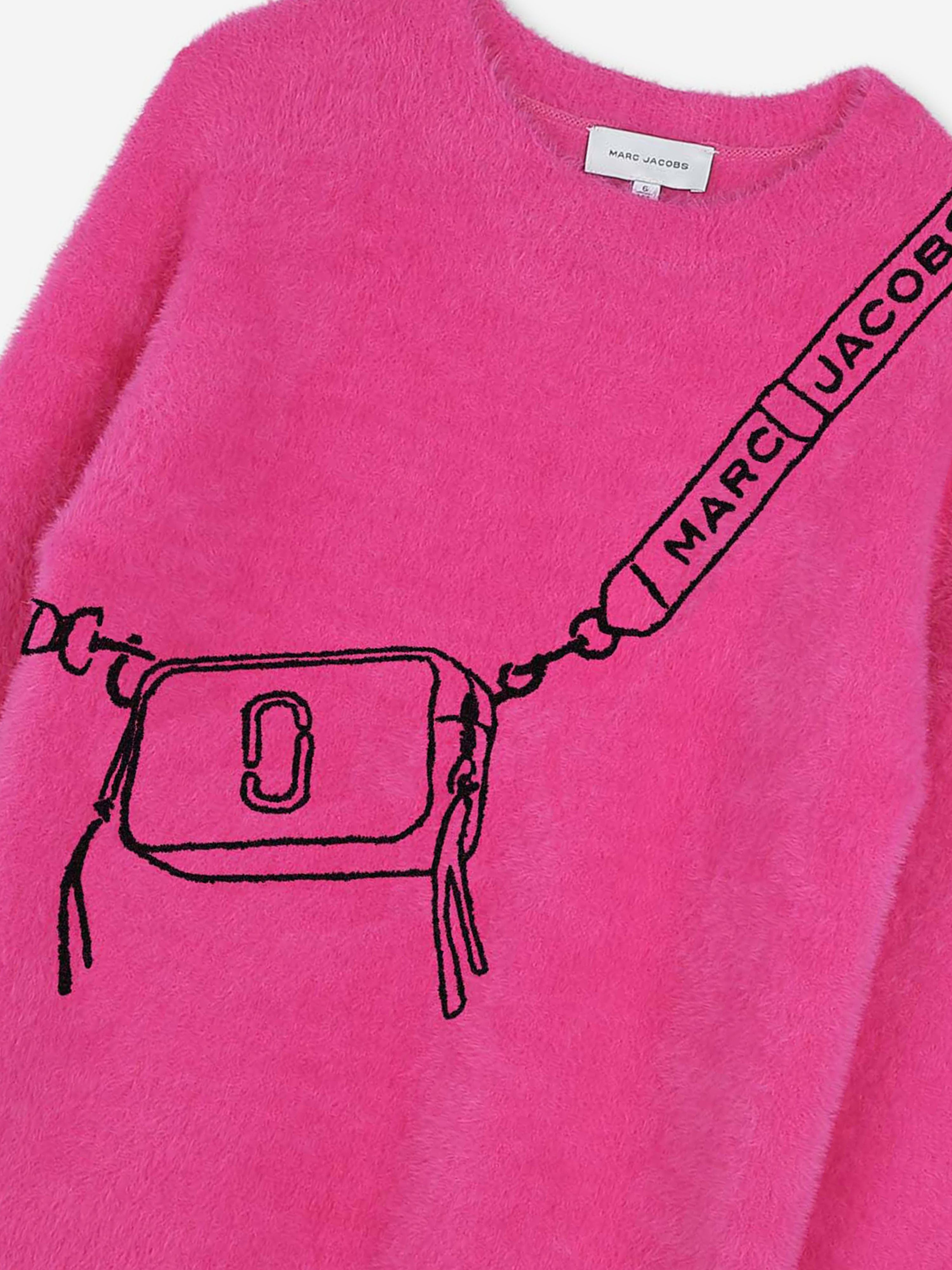 MARC JACOBS Girls Snapshot Bag Knitted Bag in Pink