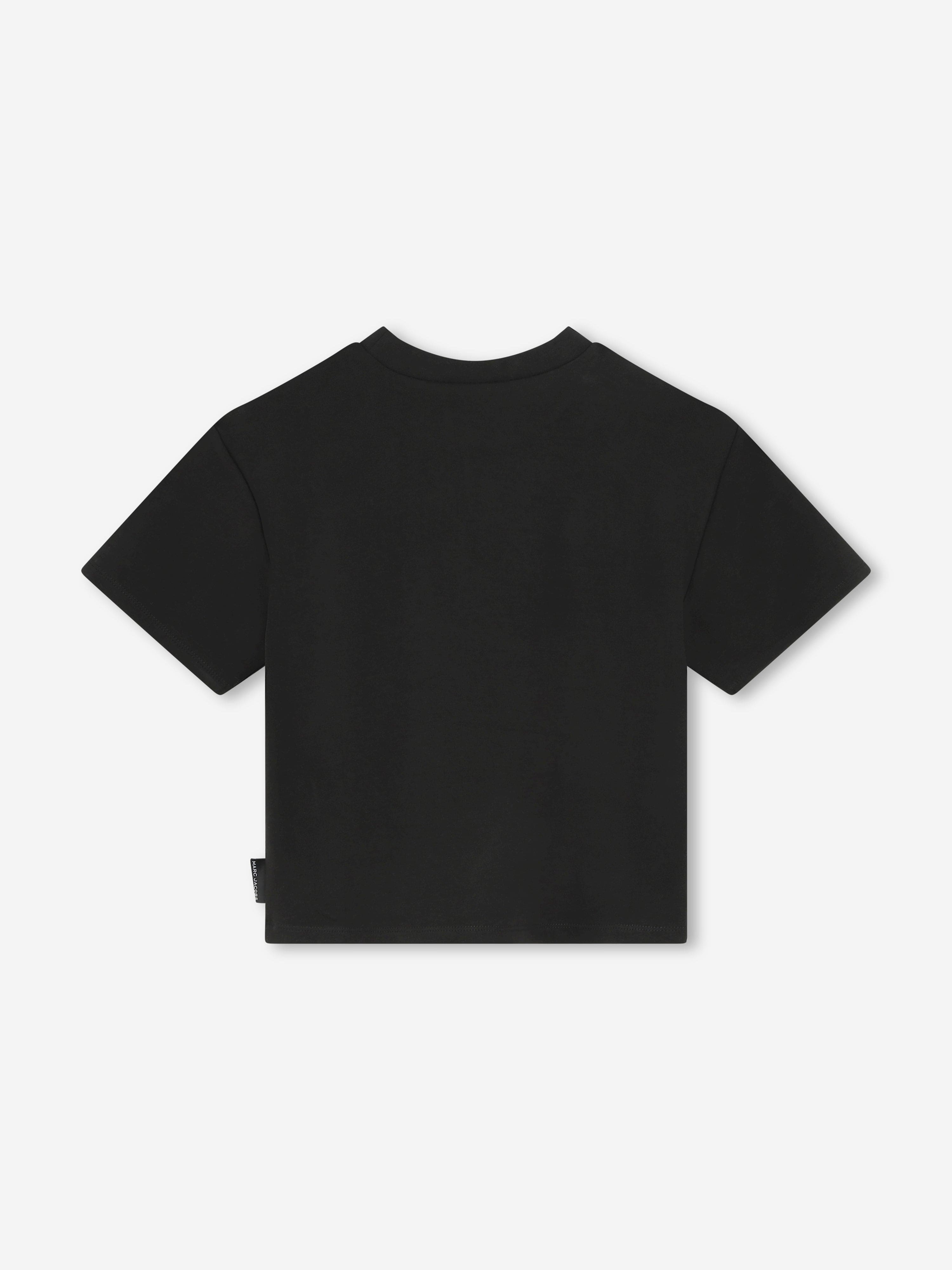 MARC JACOBS Girls Snapshot Bag Print T-Shirt in Black