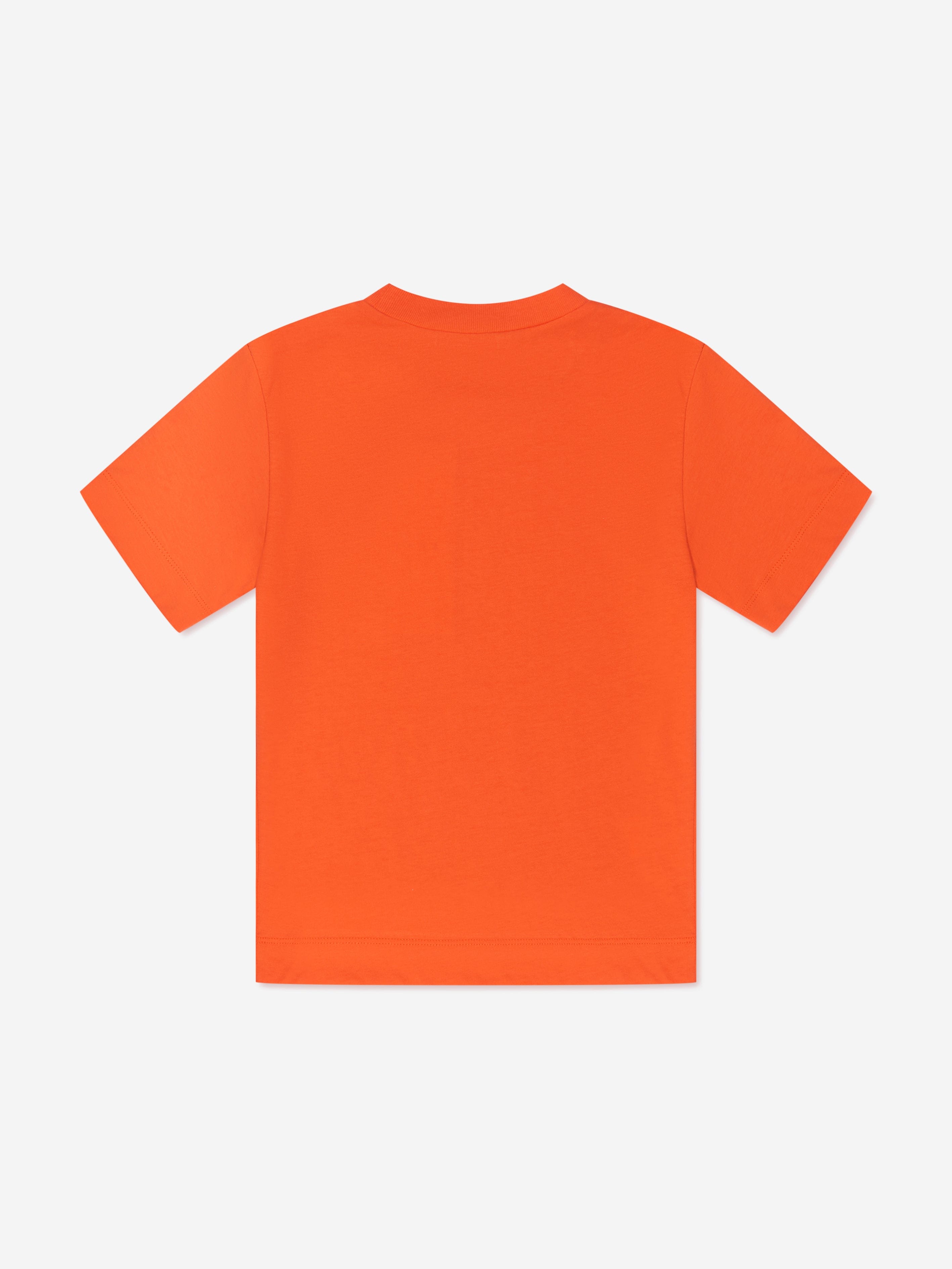 MARNI Kids Logo Print T-Shirt in Orange