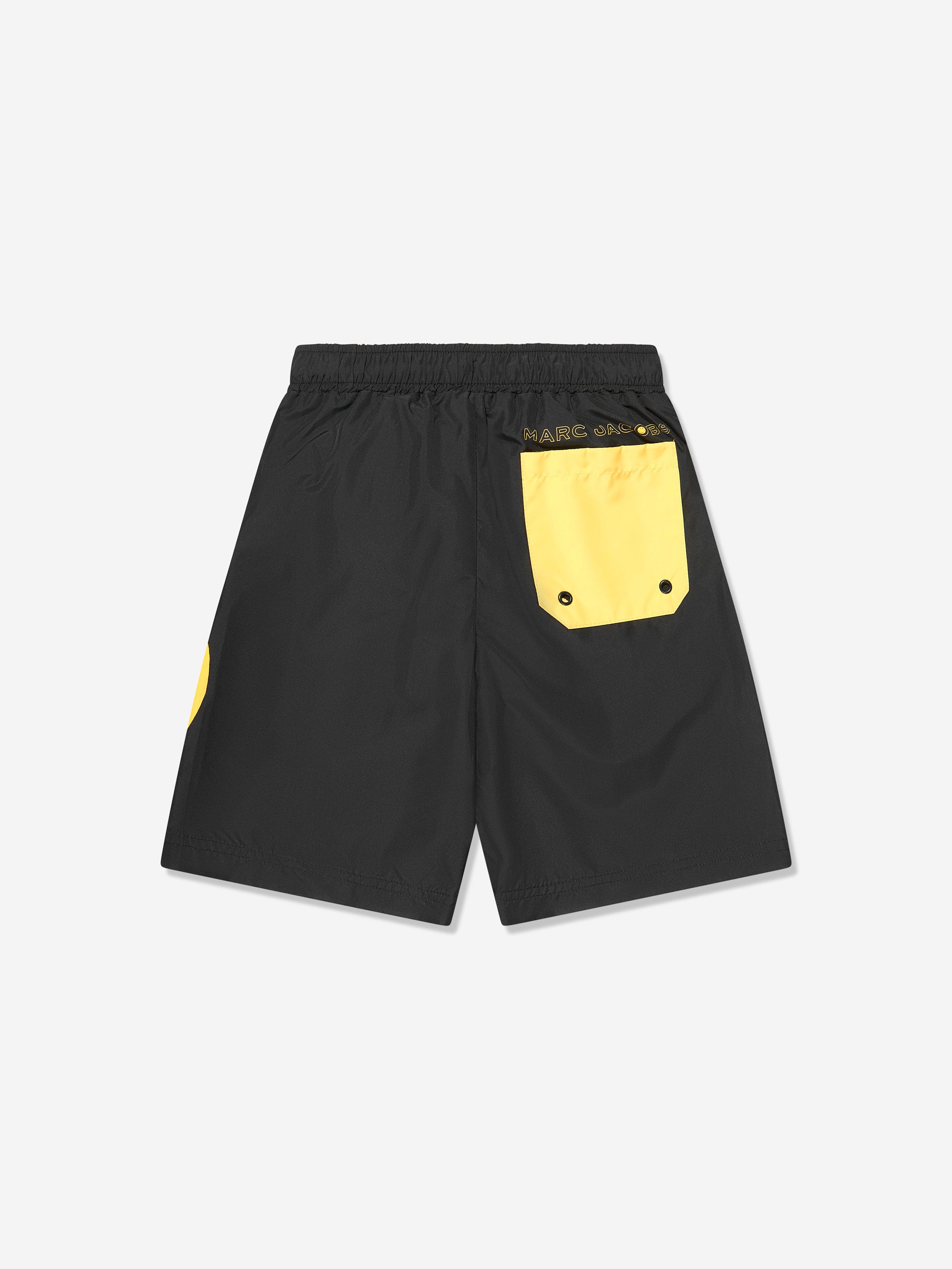 MARC JACOBS Boys Smiley Swim Shorts in Black