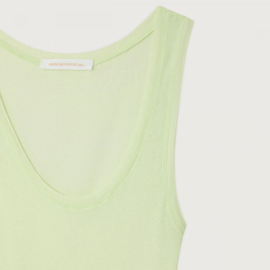 Women Light Yellow Cotton Vest
