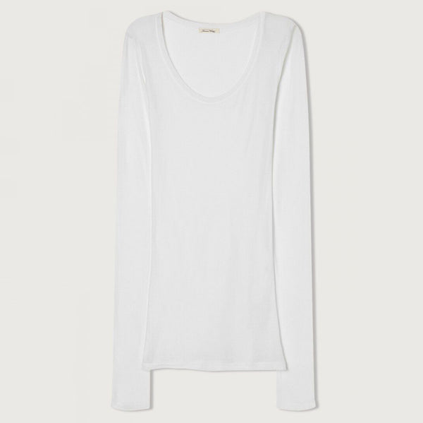 Girls White Cotton T-Shirt