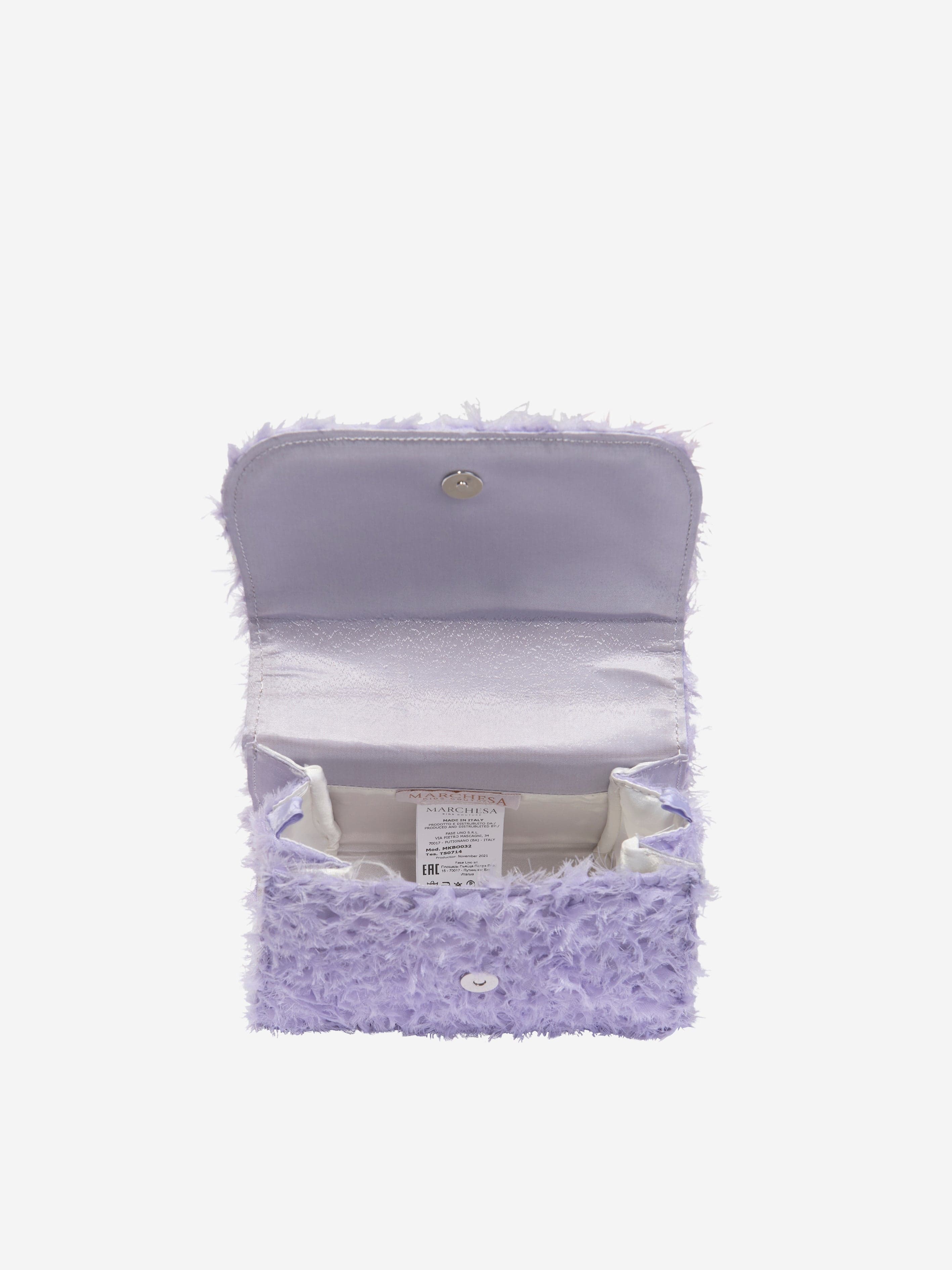 Marchesa Girls Chain Embellished Mini Bag in Purple (20cm)