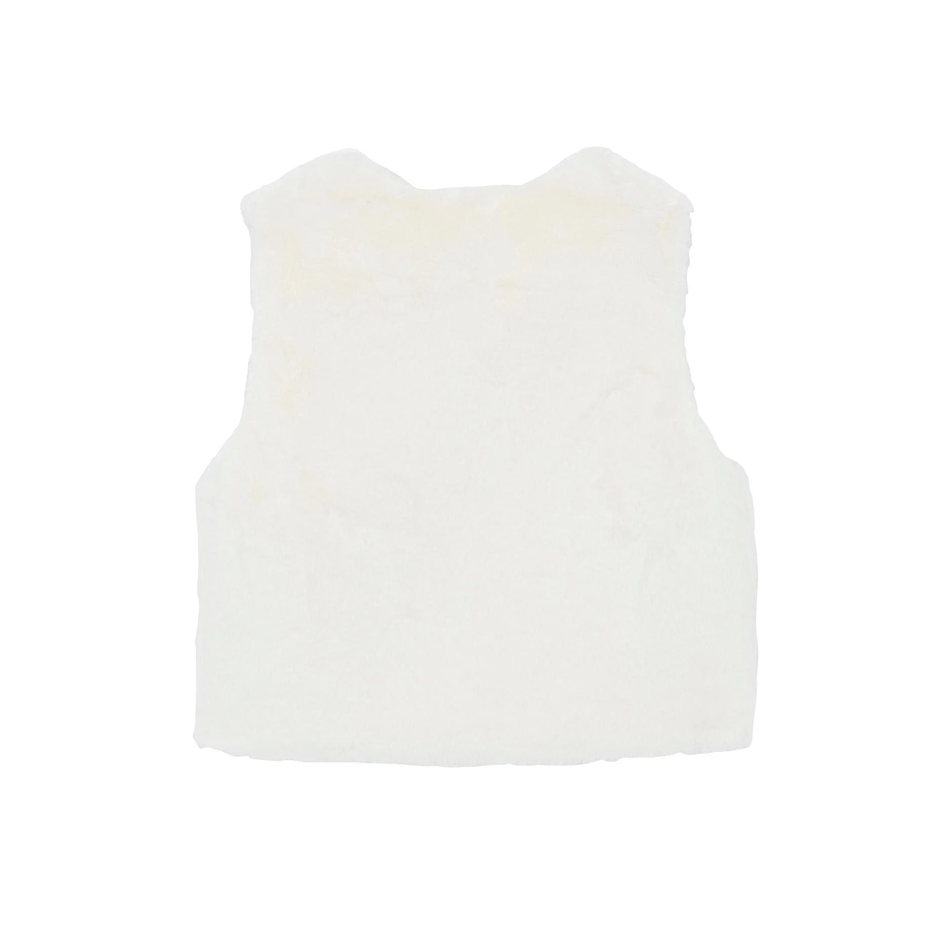Girls White Gilet