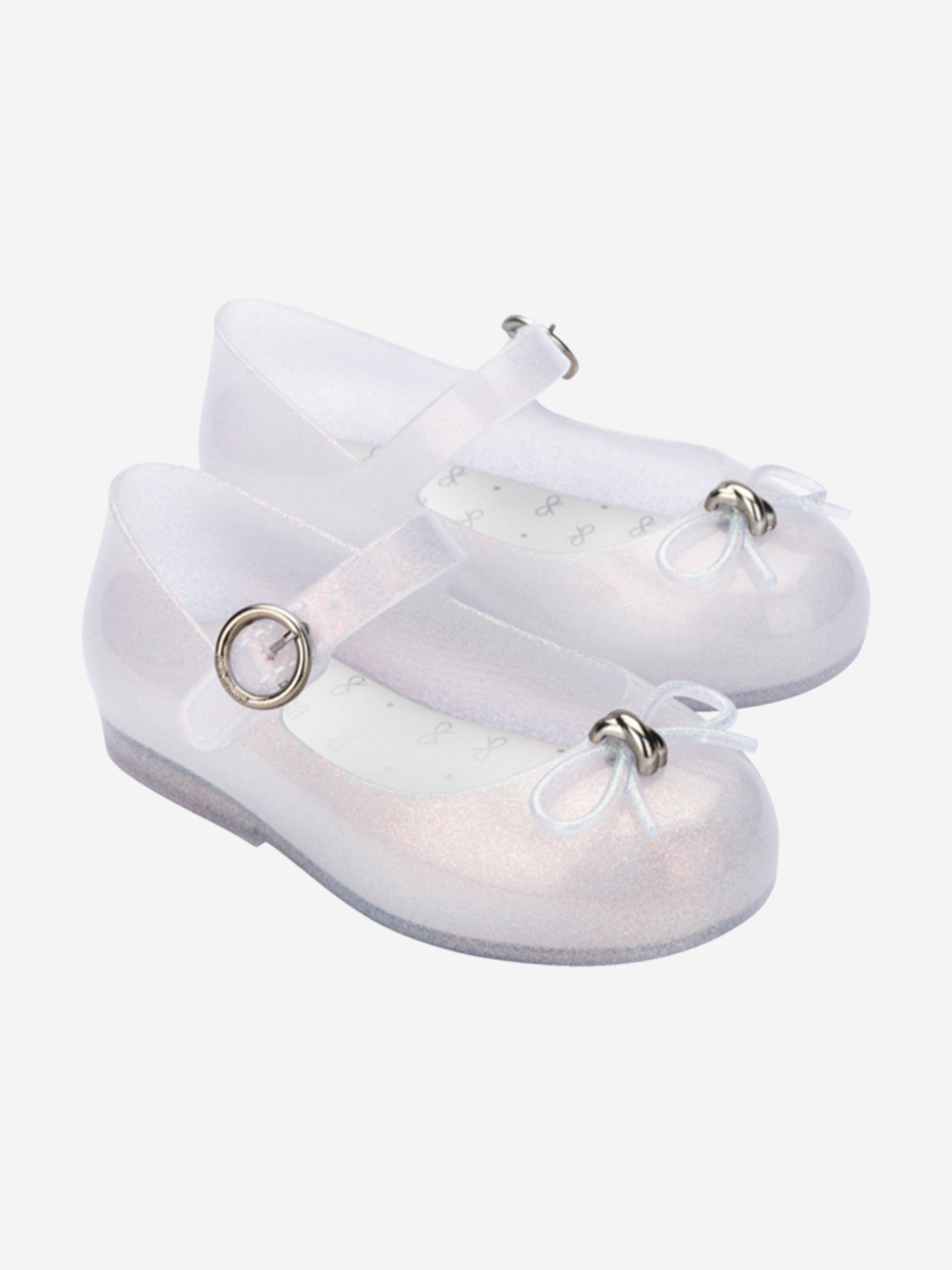 Girls Sweet Love Ballerinas in White