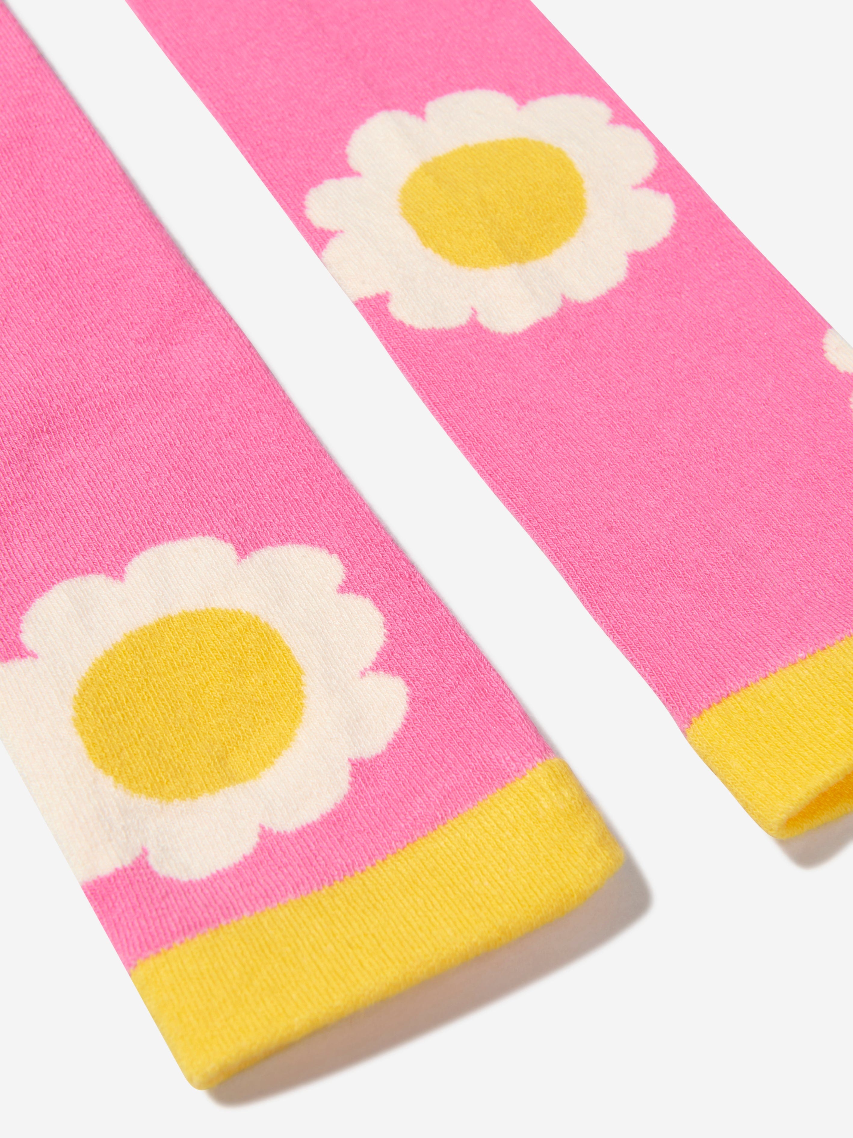 Mini Rodini Girls Organic Cotton Flower Leggings