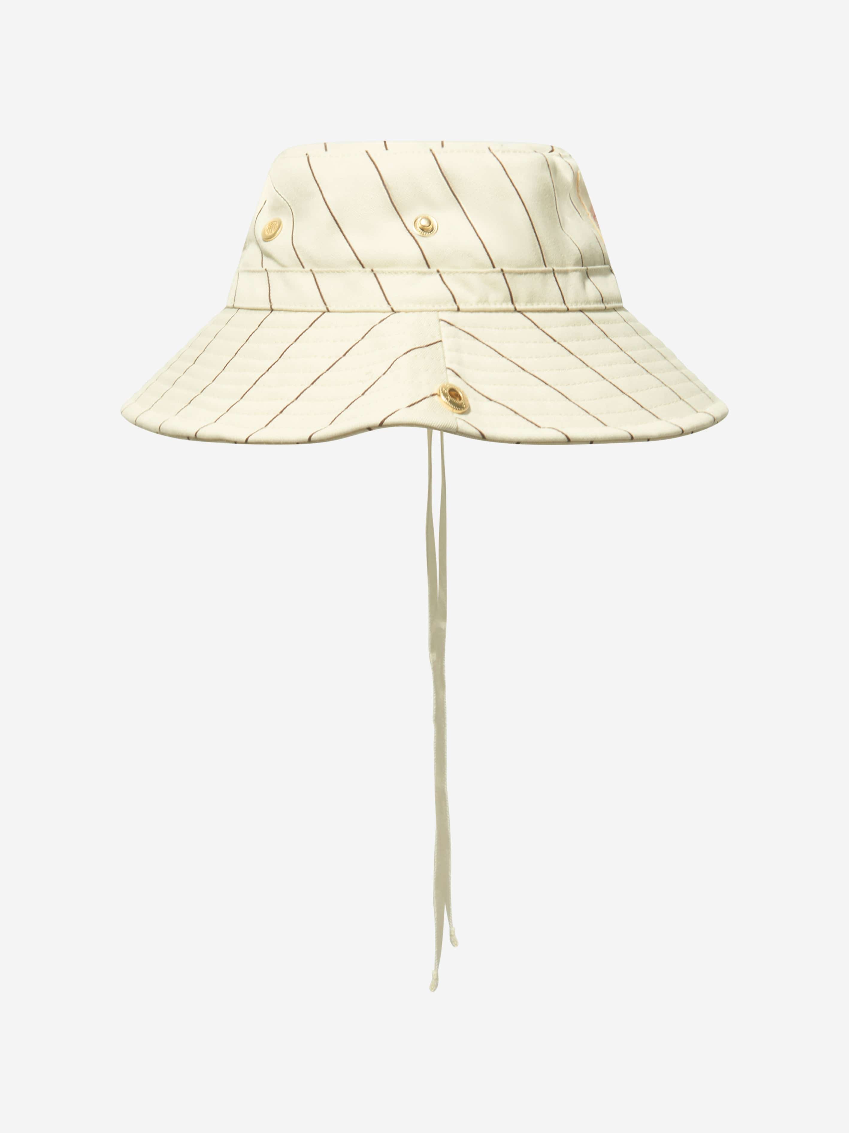 Mini Rodini Kids Feather Hike Hat in Ivory