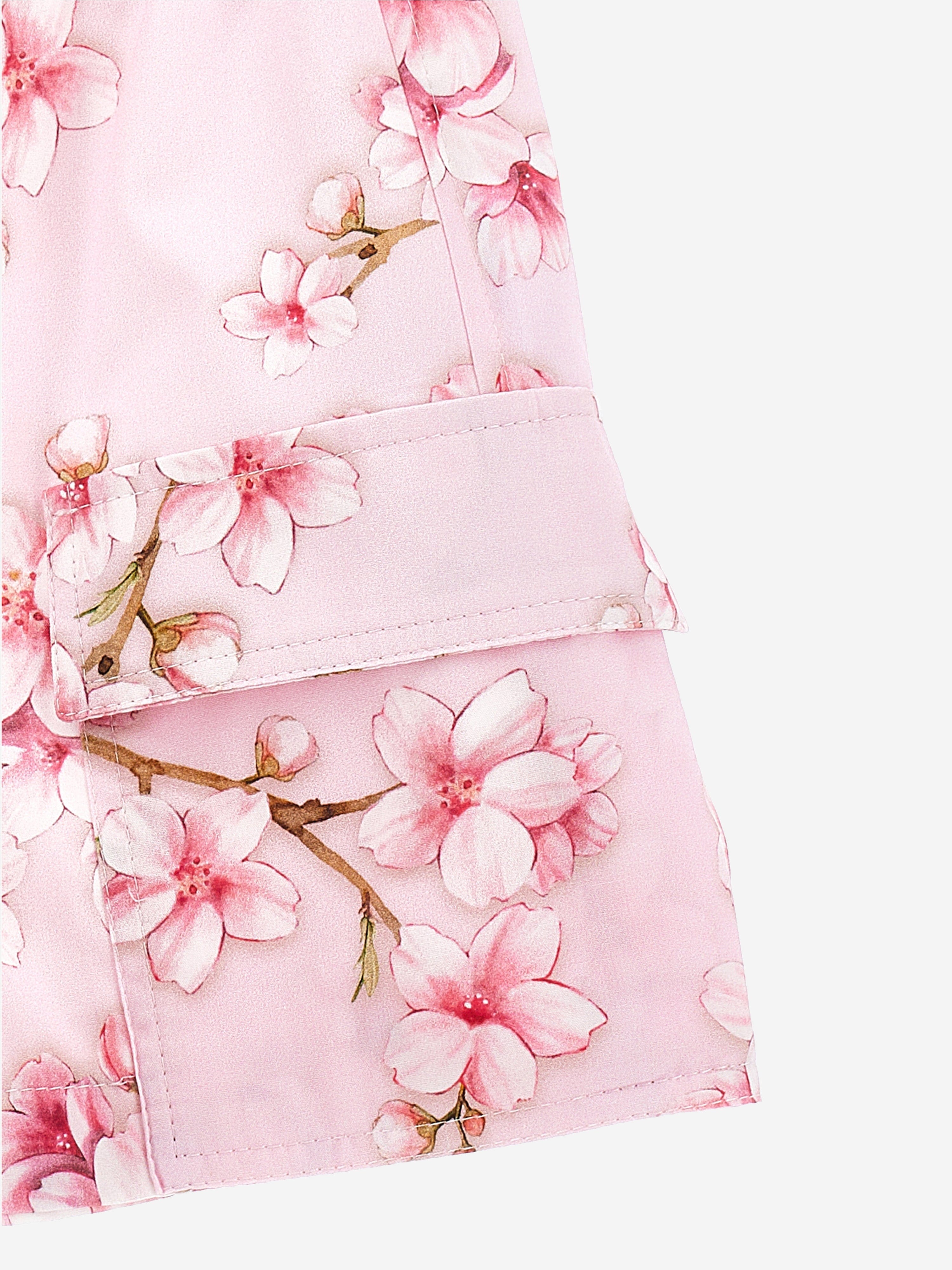 Girls Peach Blossom Shorts in Pink