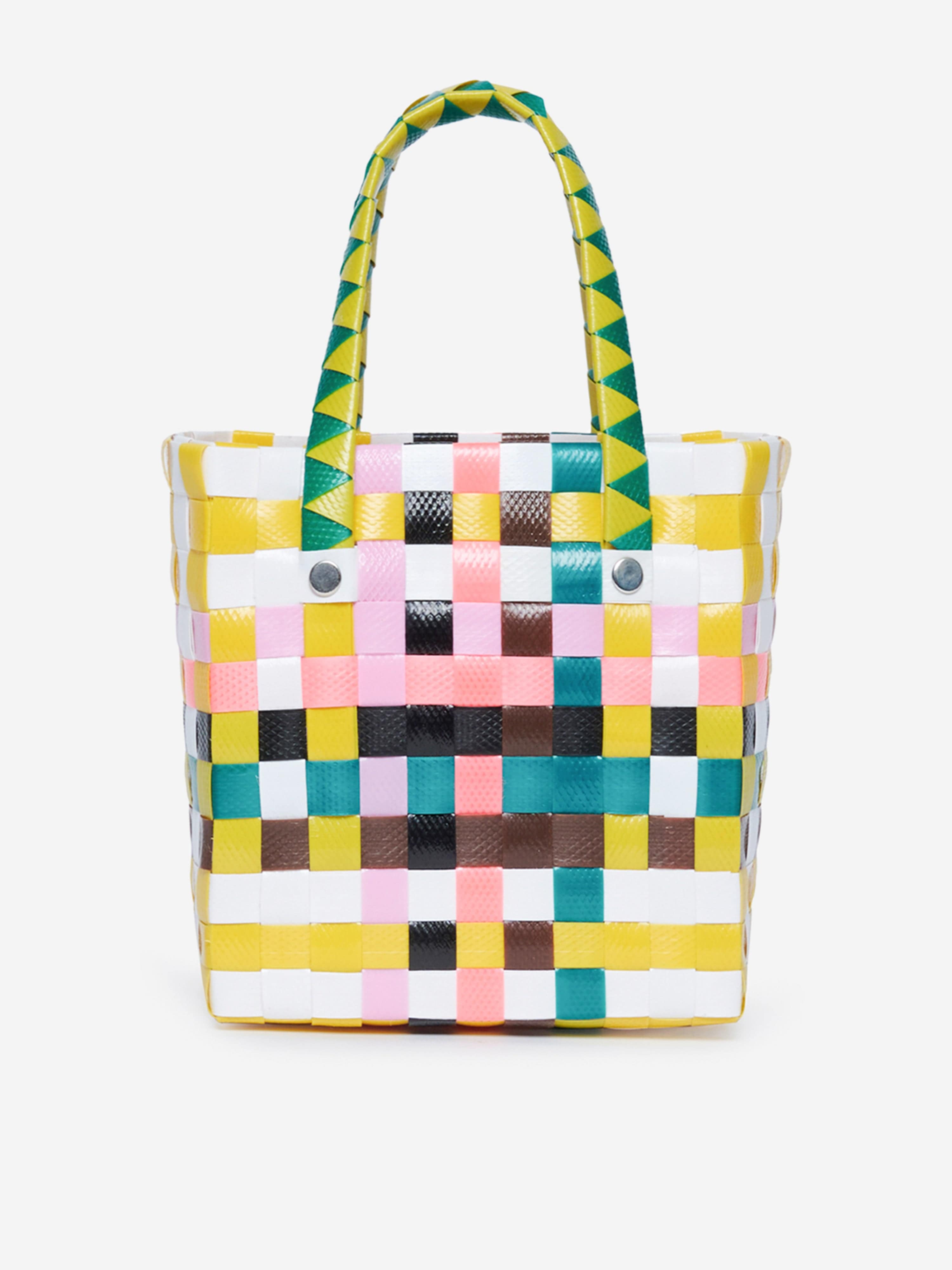 Girls Micro Basket Bag in Multicolour (23cm)
