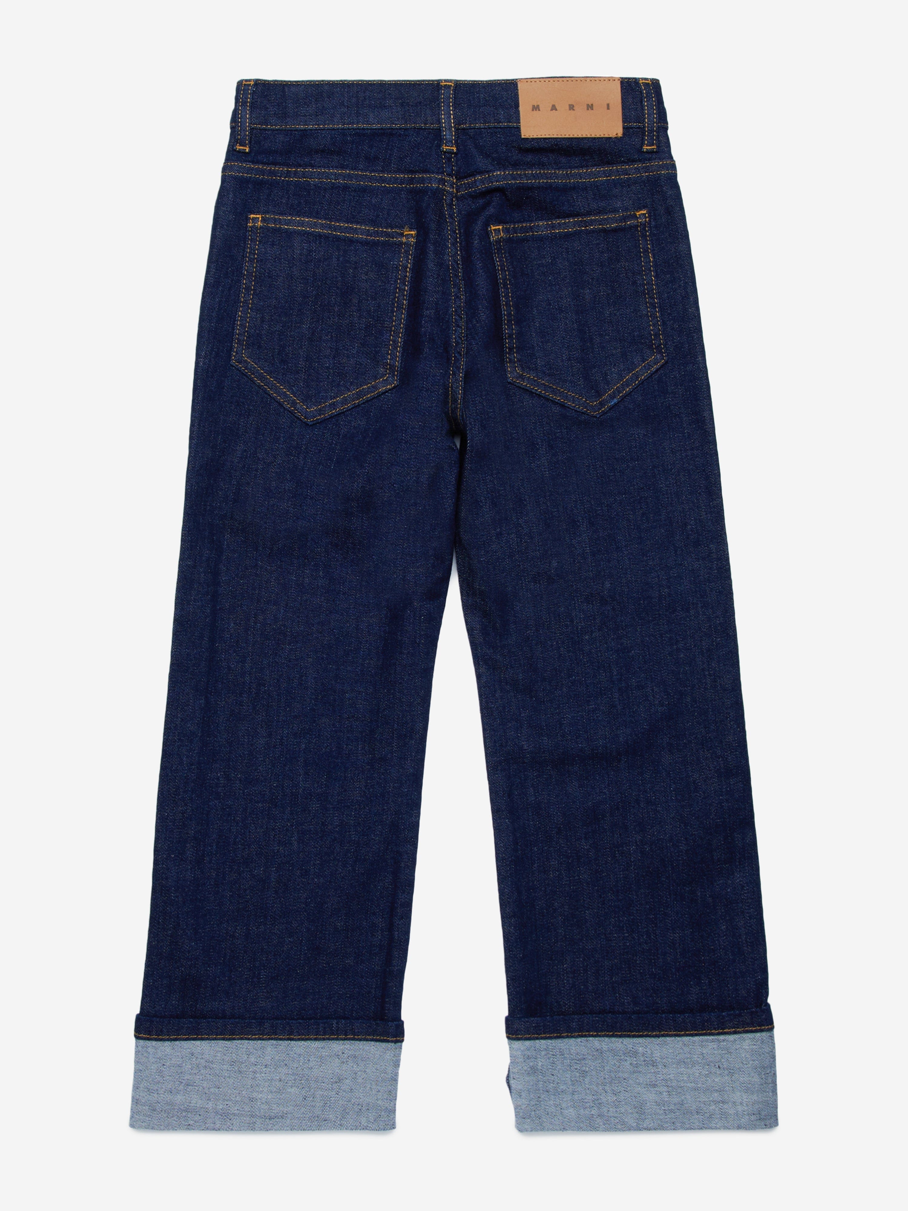 MARNI Kids Regular Fit Jeans in Blue