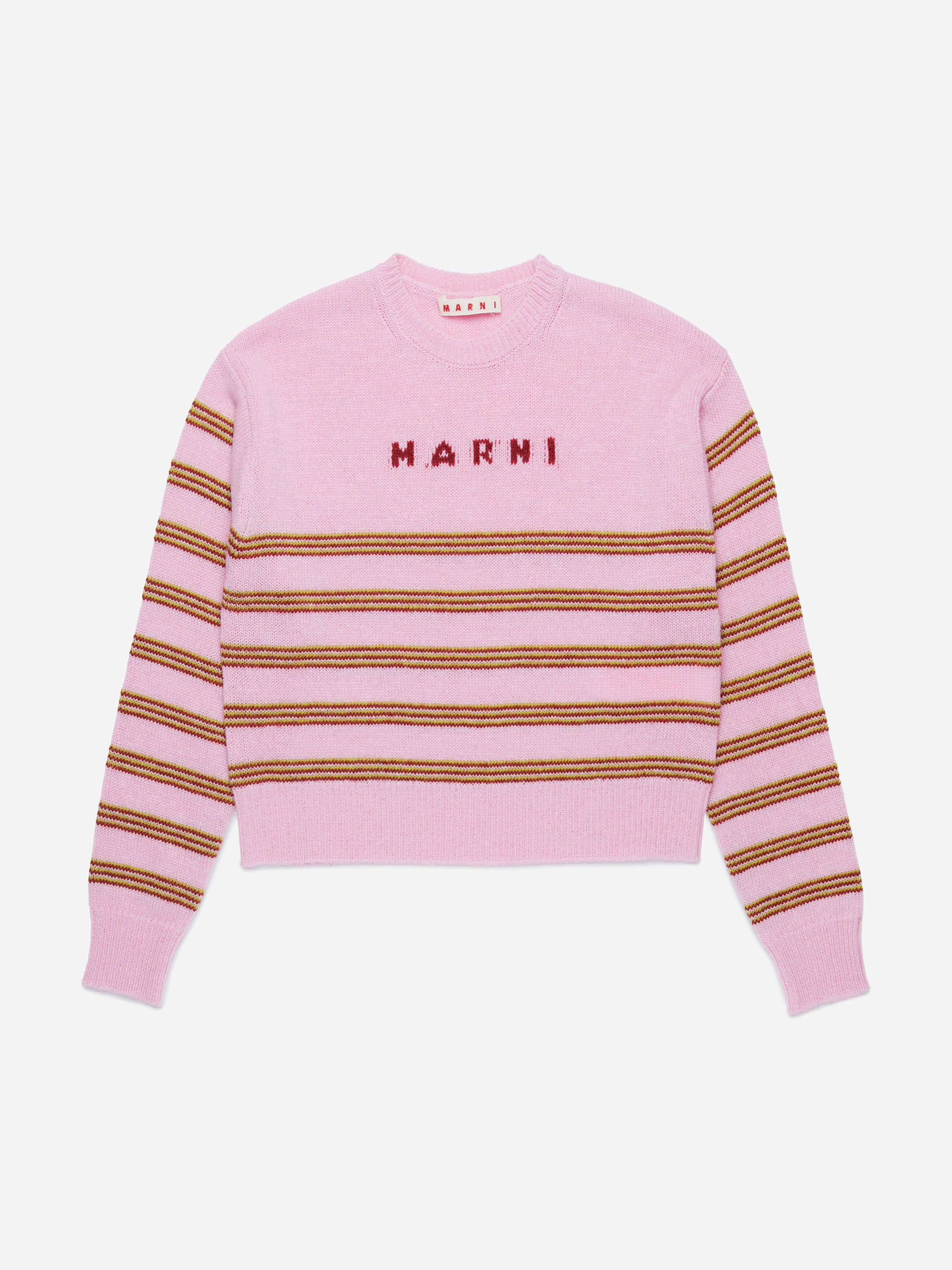 Girls Striped Jumper in Pink