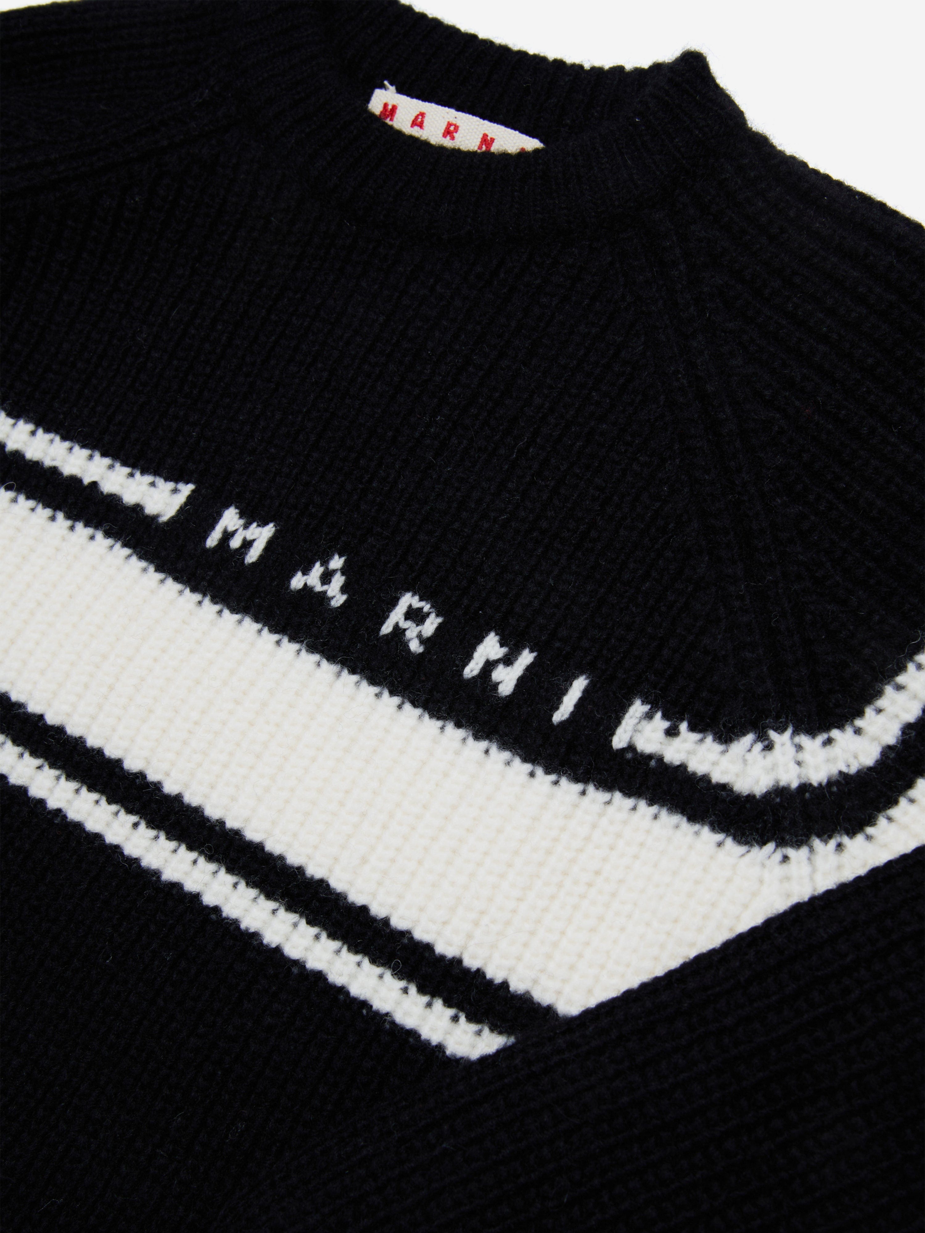 Kids Striped Jumper in Black