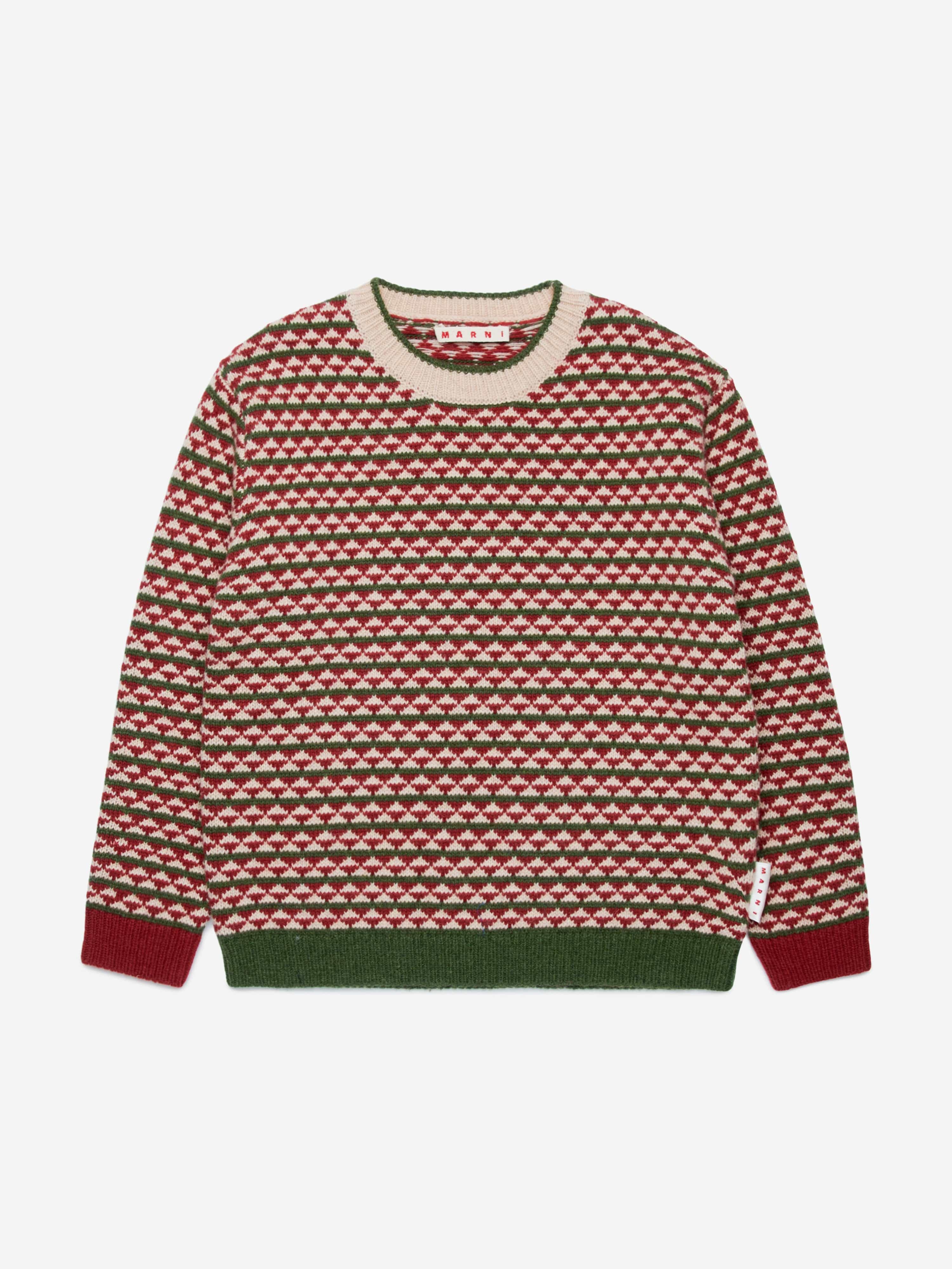 Kids Wool Knitted Jumper in Red