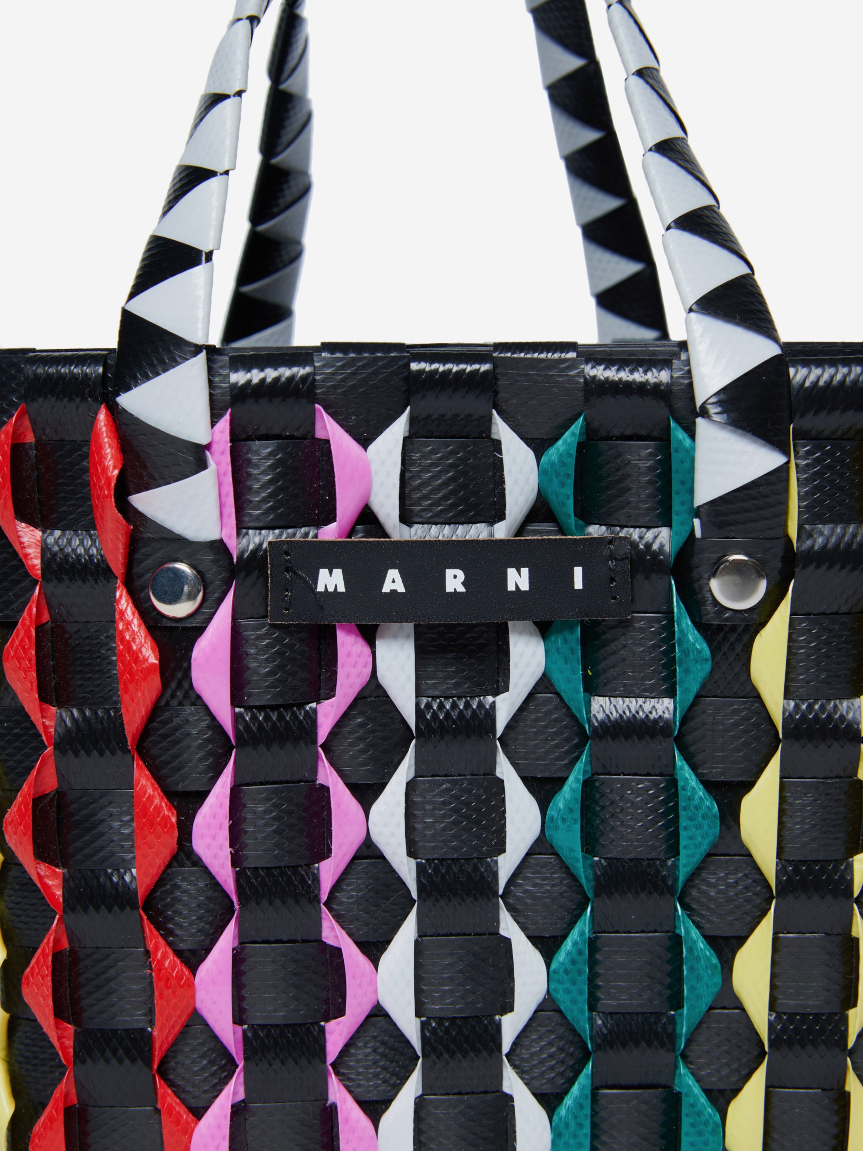 MARNI Girls Woven Basket Bag in Multicolour (15cm)