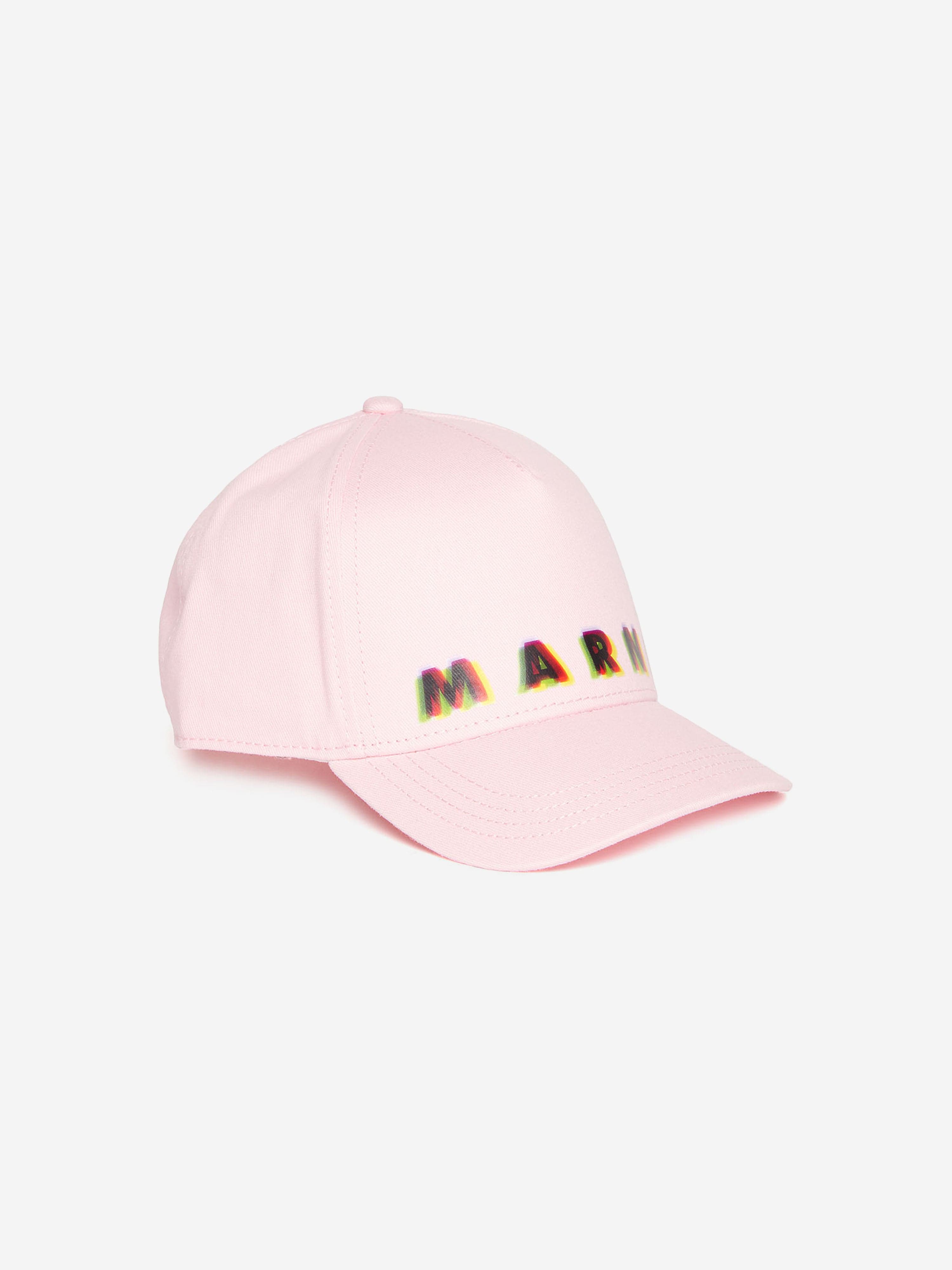 MARNI Kids Logo Cap in Pink