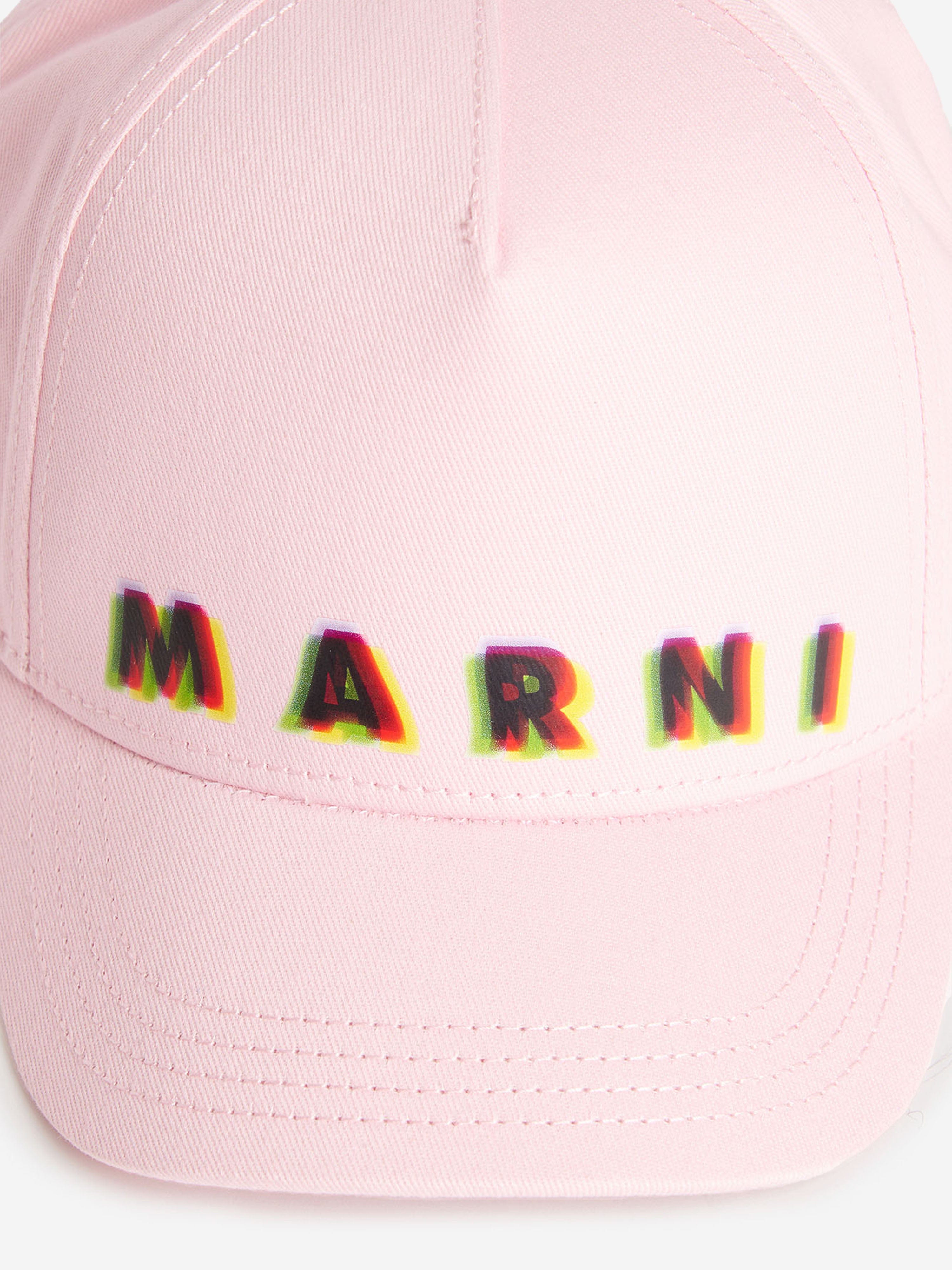 MARNI Kids Logo Cap in Pink