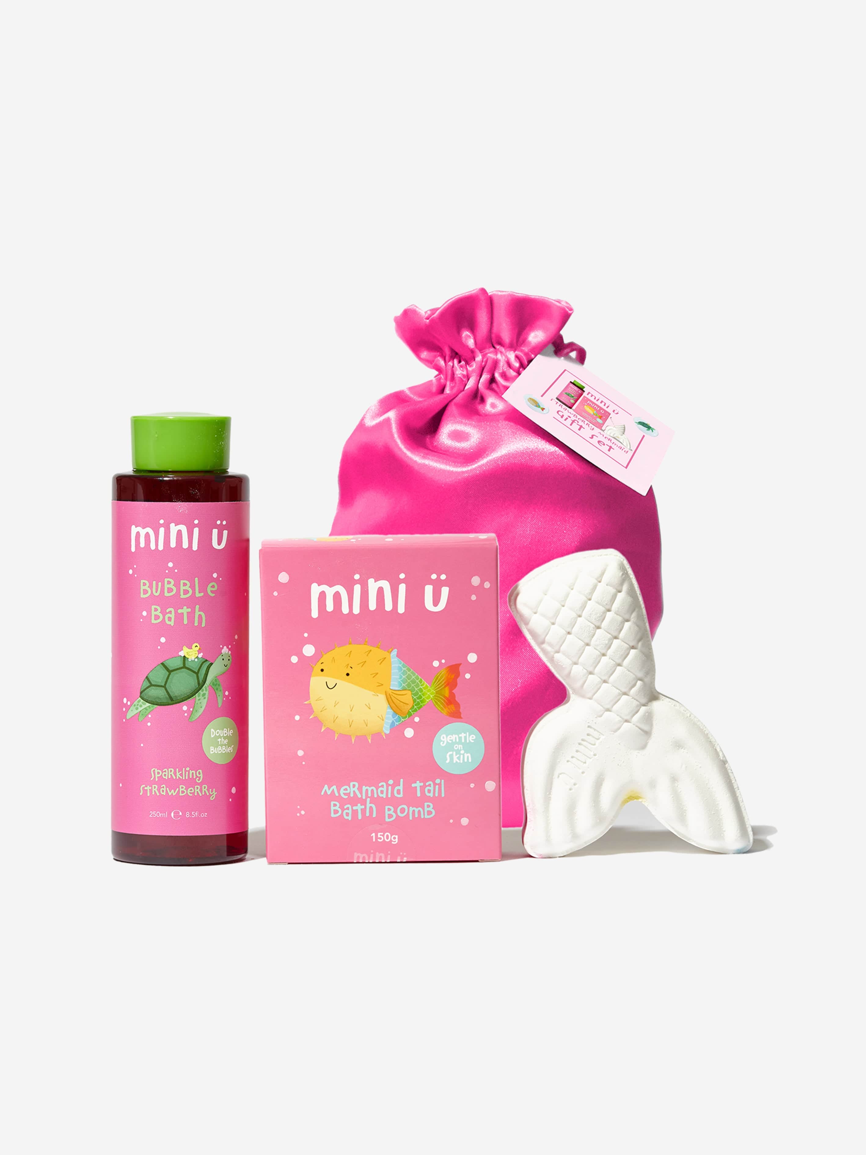 Mini U Kids Strawberry Mermaid Gift Set in Multicolour