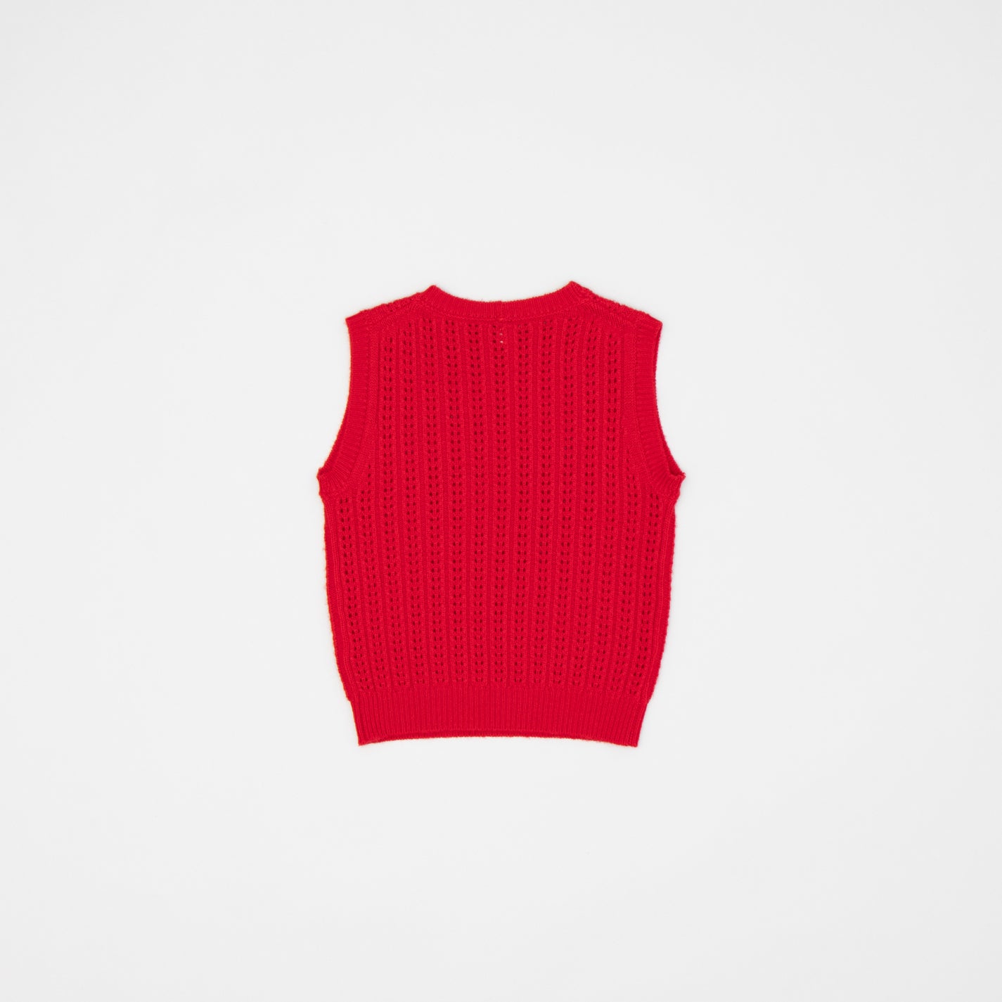 Boys & Girls Bright Red Wool Vest