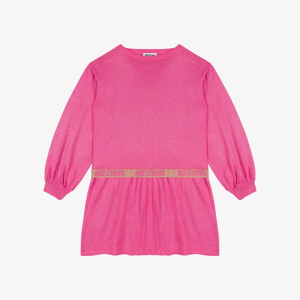 Girls Pink Logo Dress