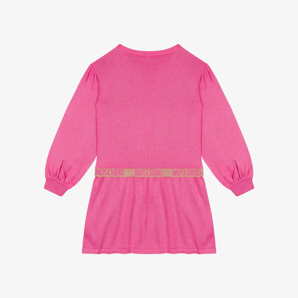 Girls Pink Logo Dress