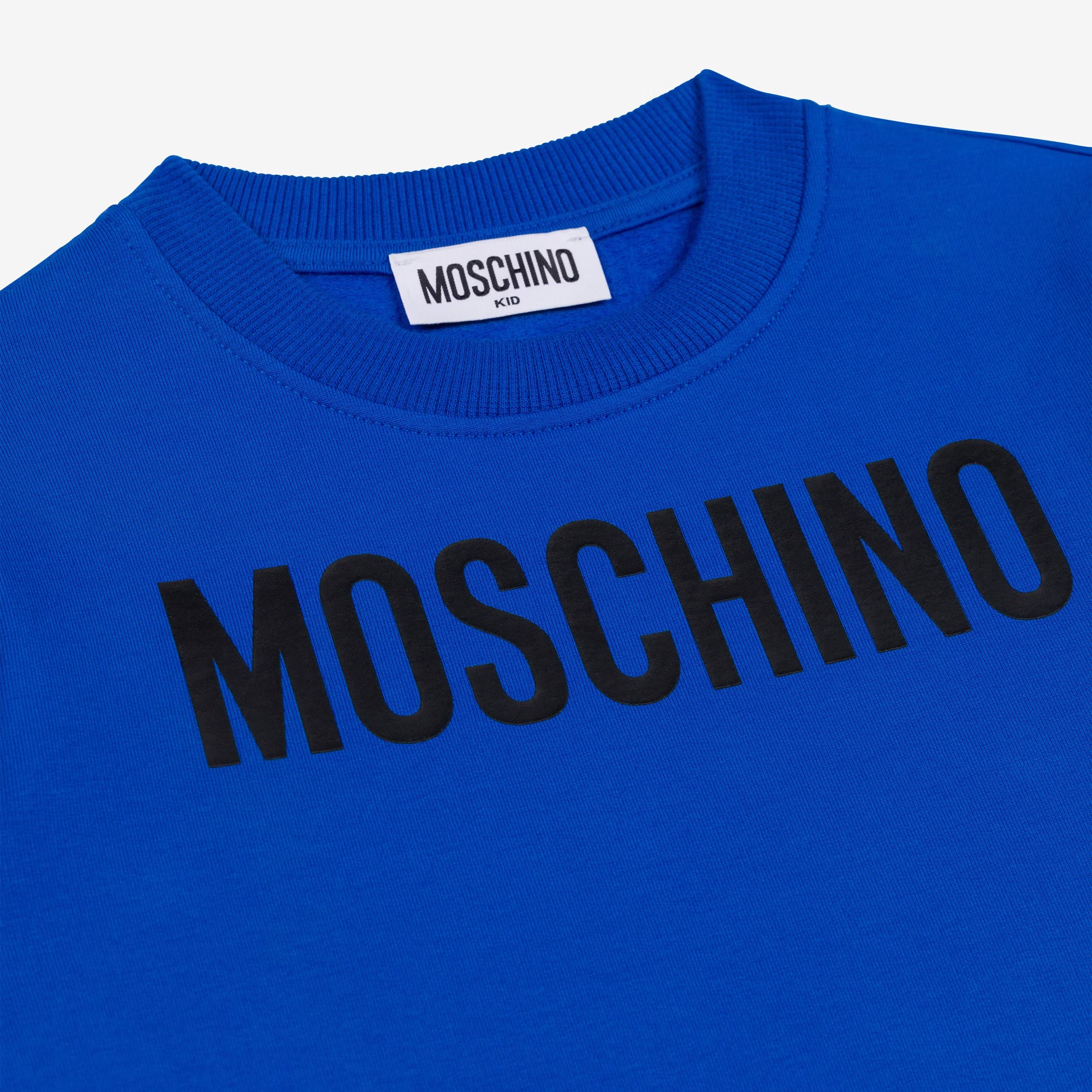 Boys & Girls Blue Logo Cotton Sweatshirt