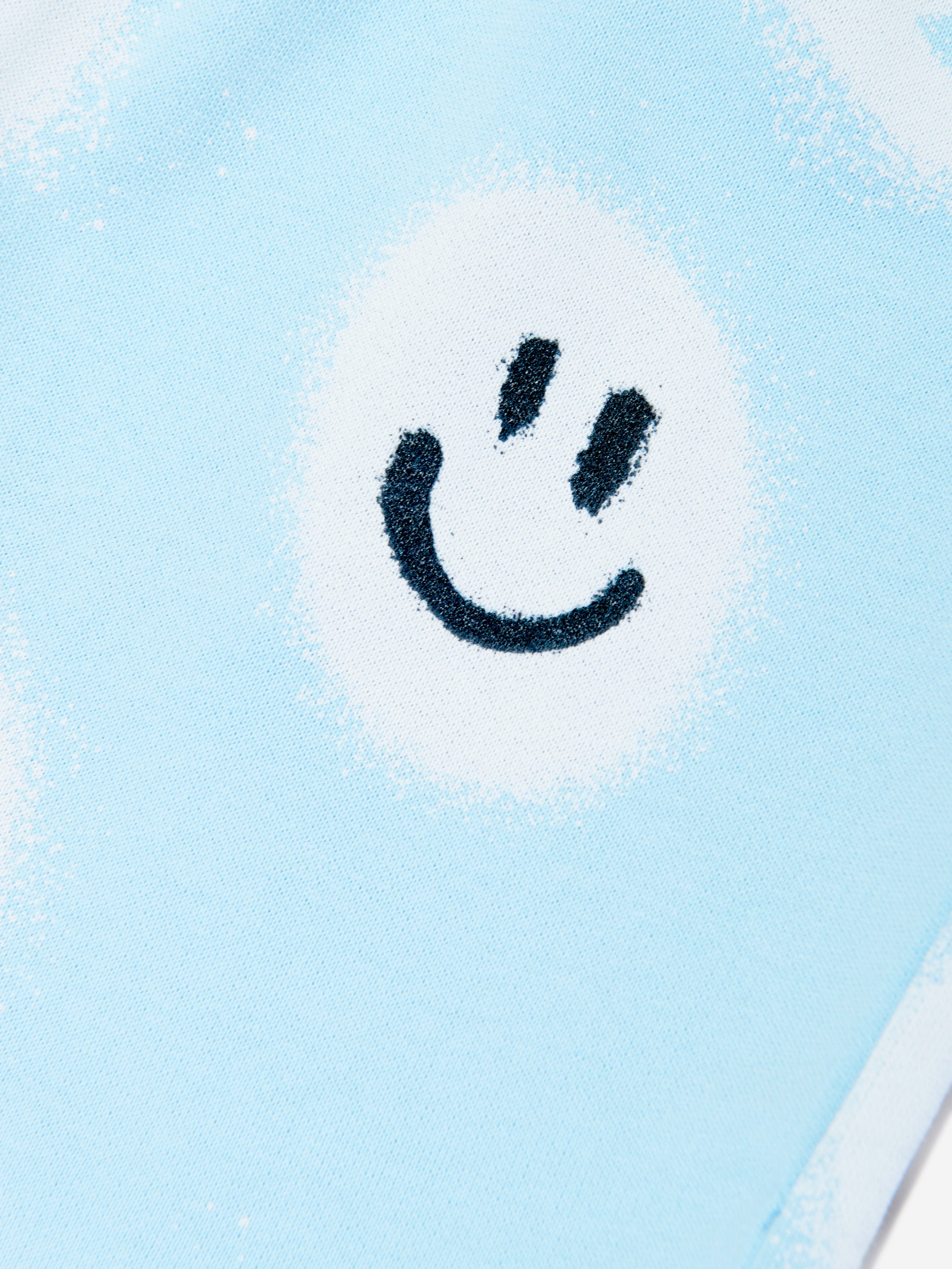 Molo Boys Smiley Face Print Shorts in Blue