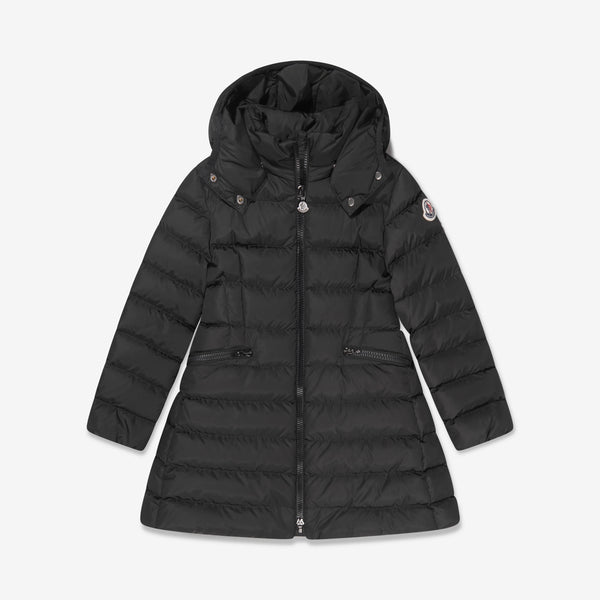 Girls Black "CHARPAL" Padded Down Coat
