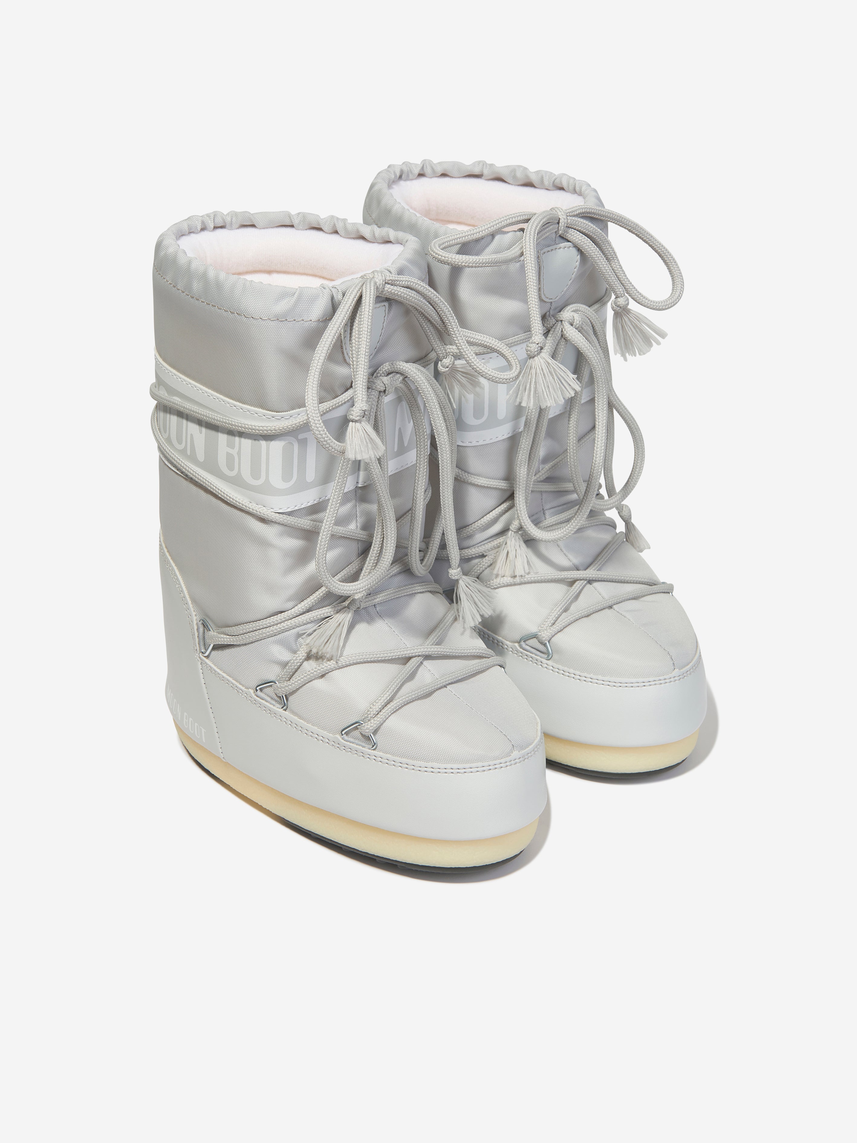 Kids Icon Nylon Snow Boots in Grey