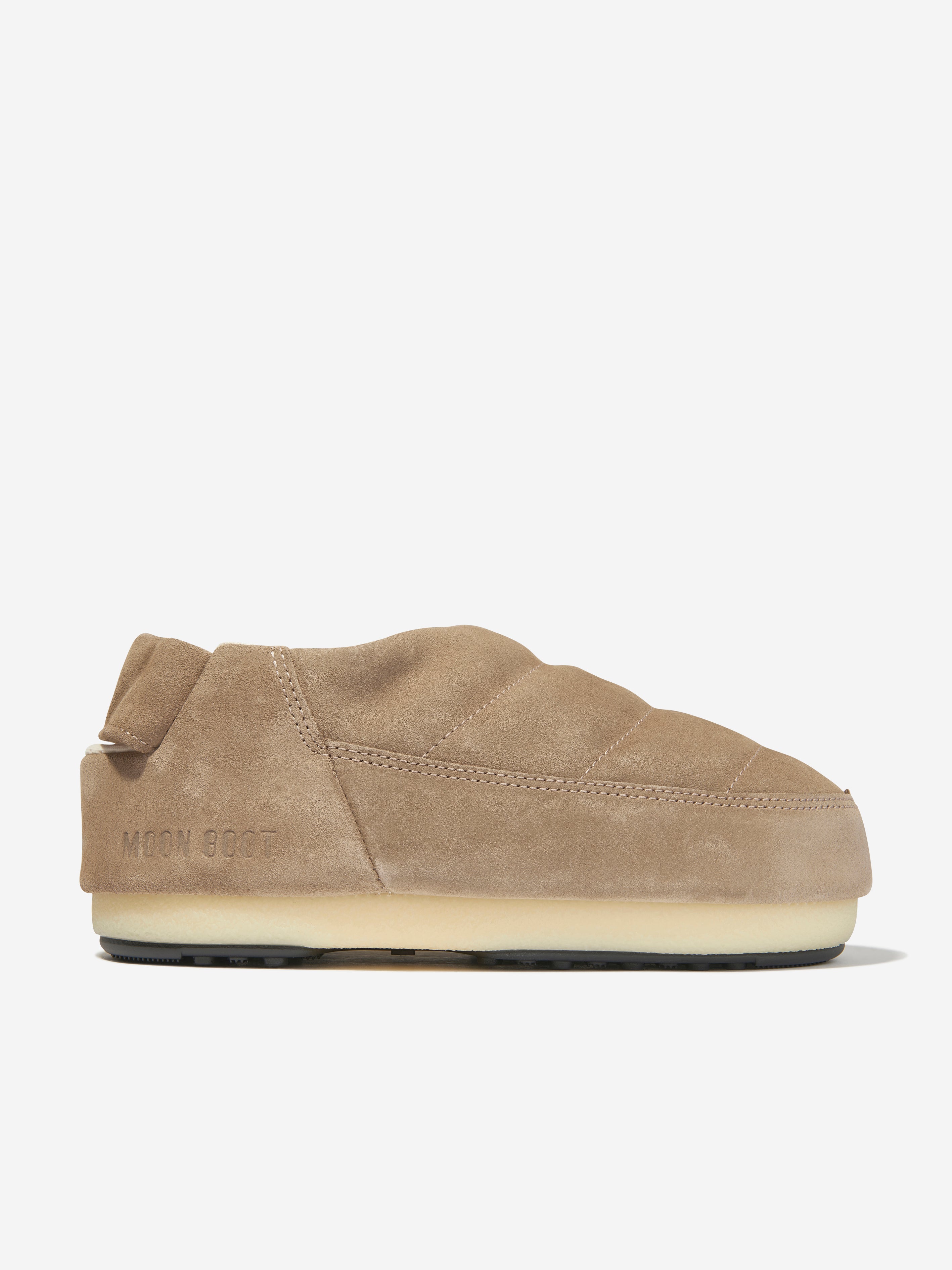 Kids Suede Sandals in Beige
