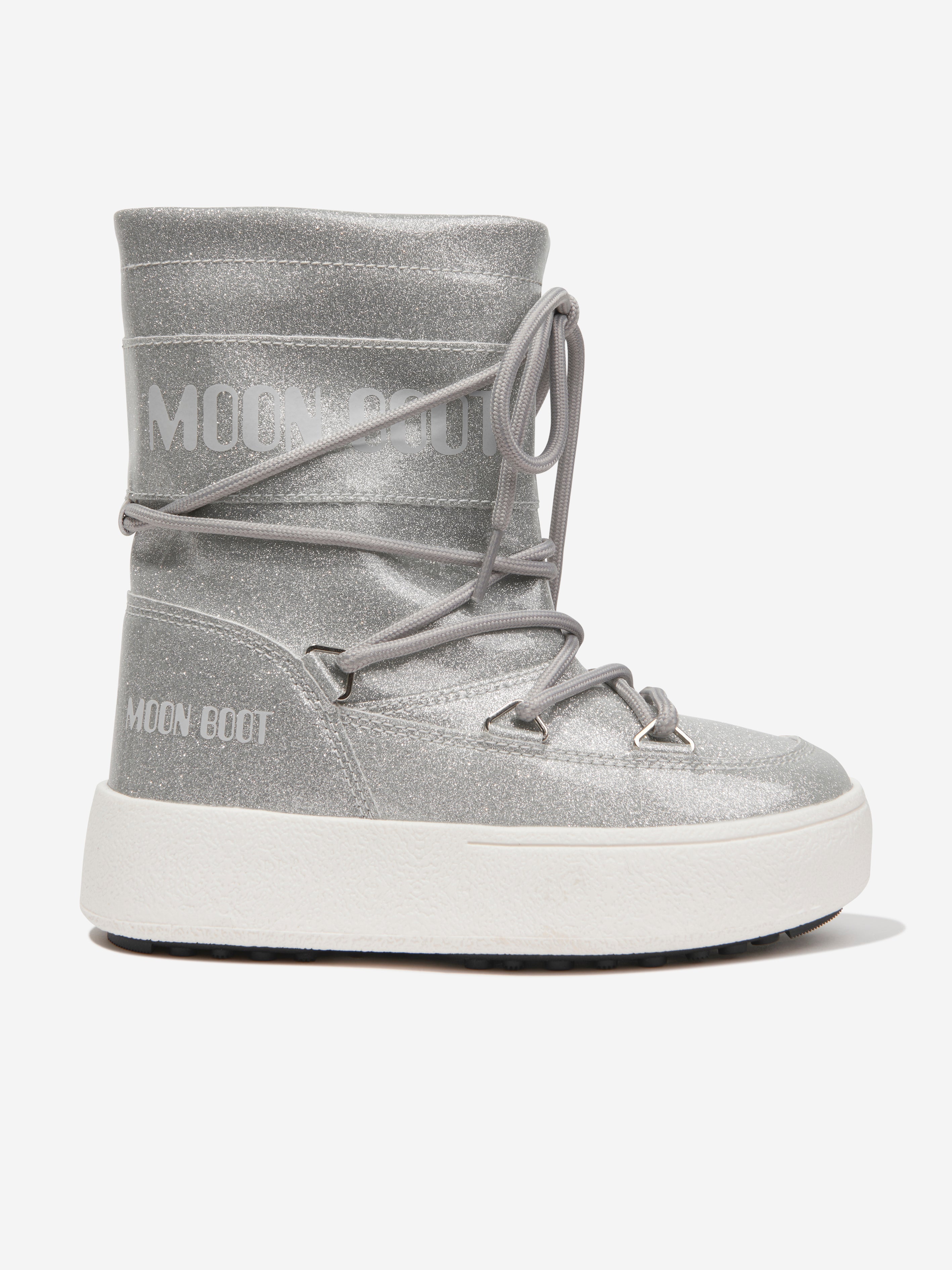 Kids JTrack Tube Glitter Snow Boots in Silver