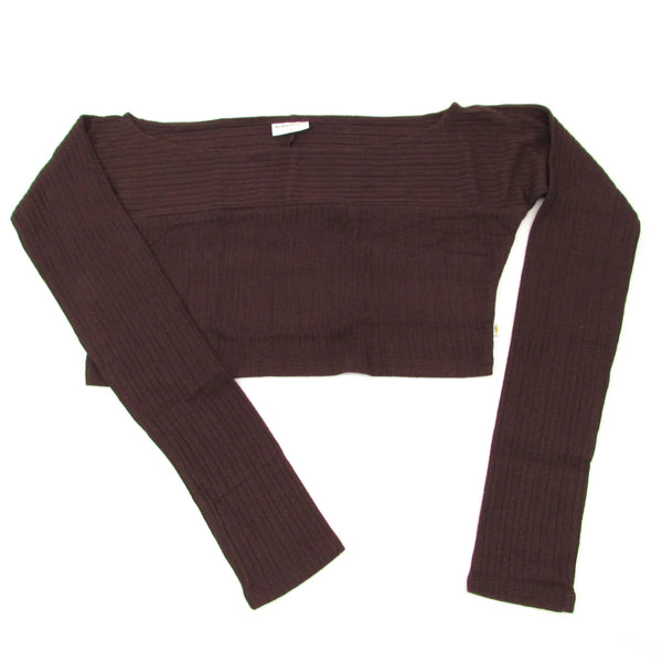 Girls Brown Ballet Top