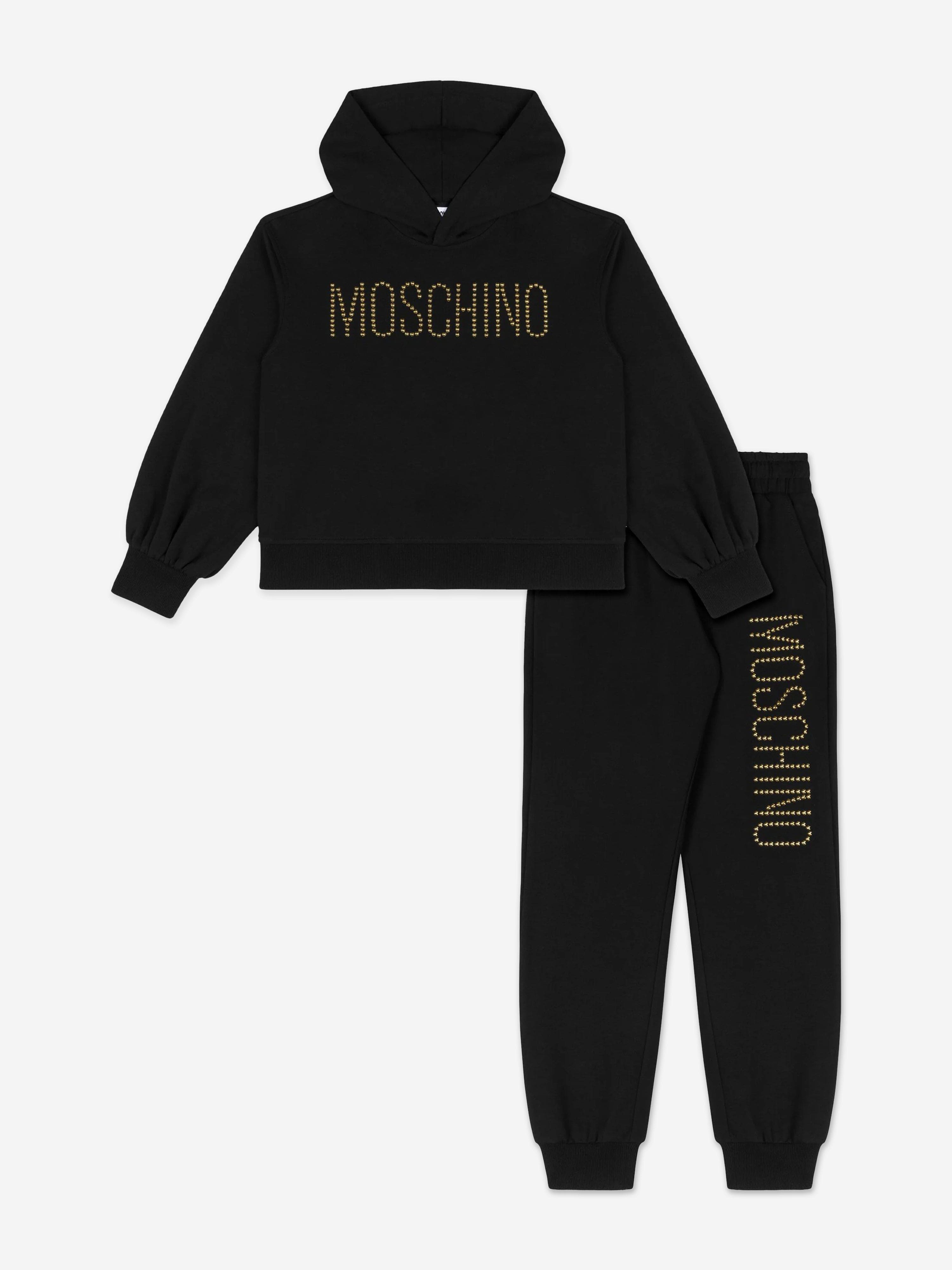 Girls Logo Tracksuit in Black