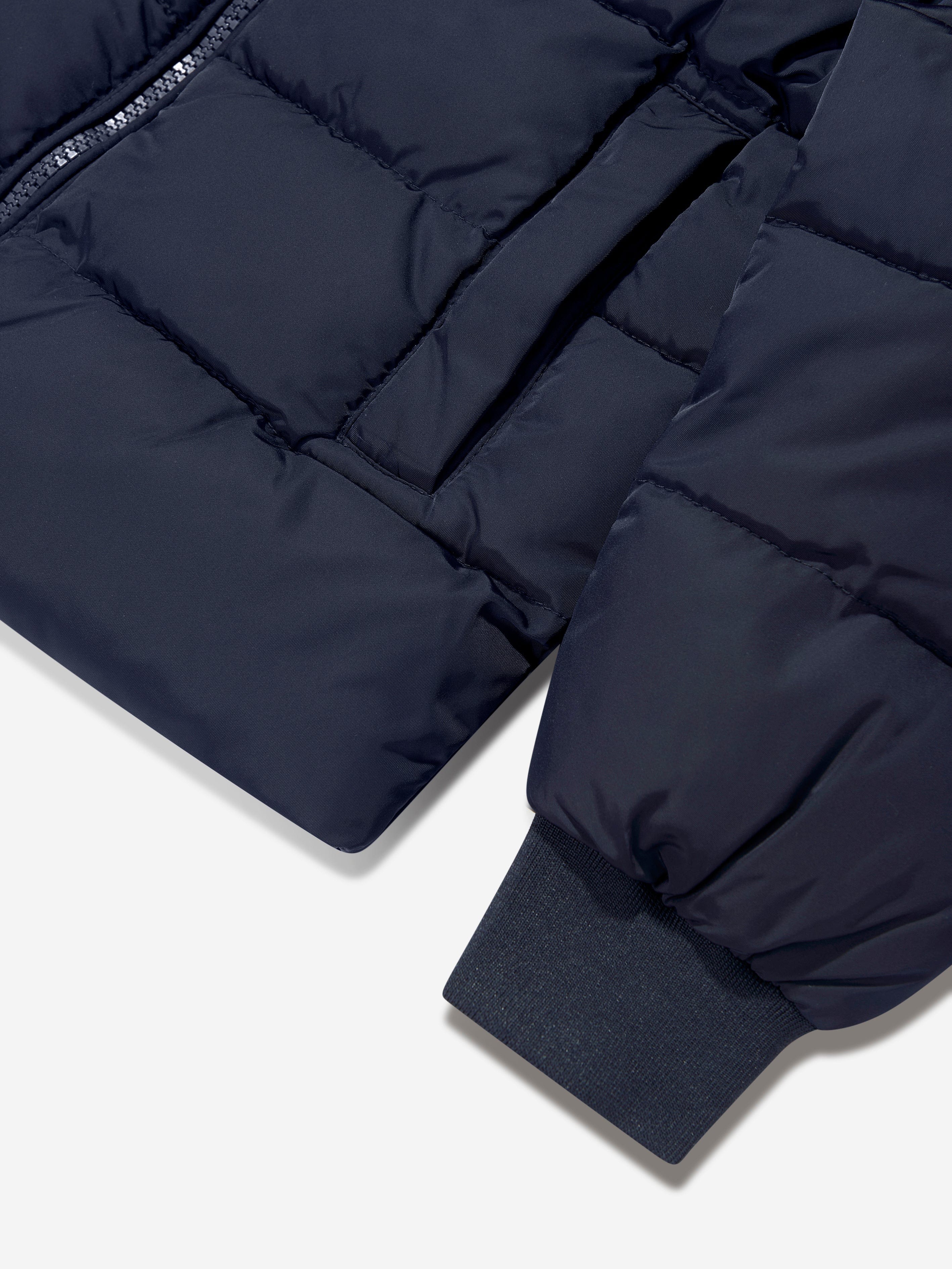 Kids Logo Puffer Jacket in Navy