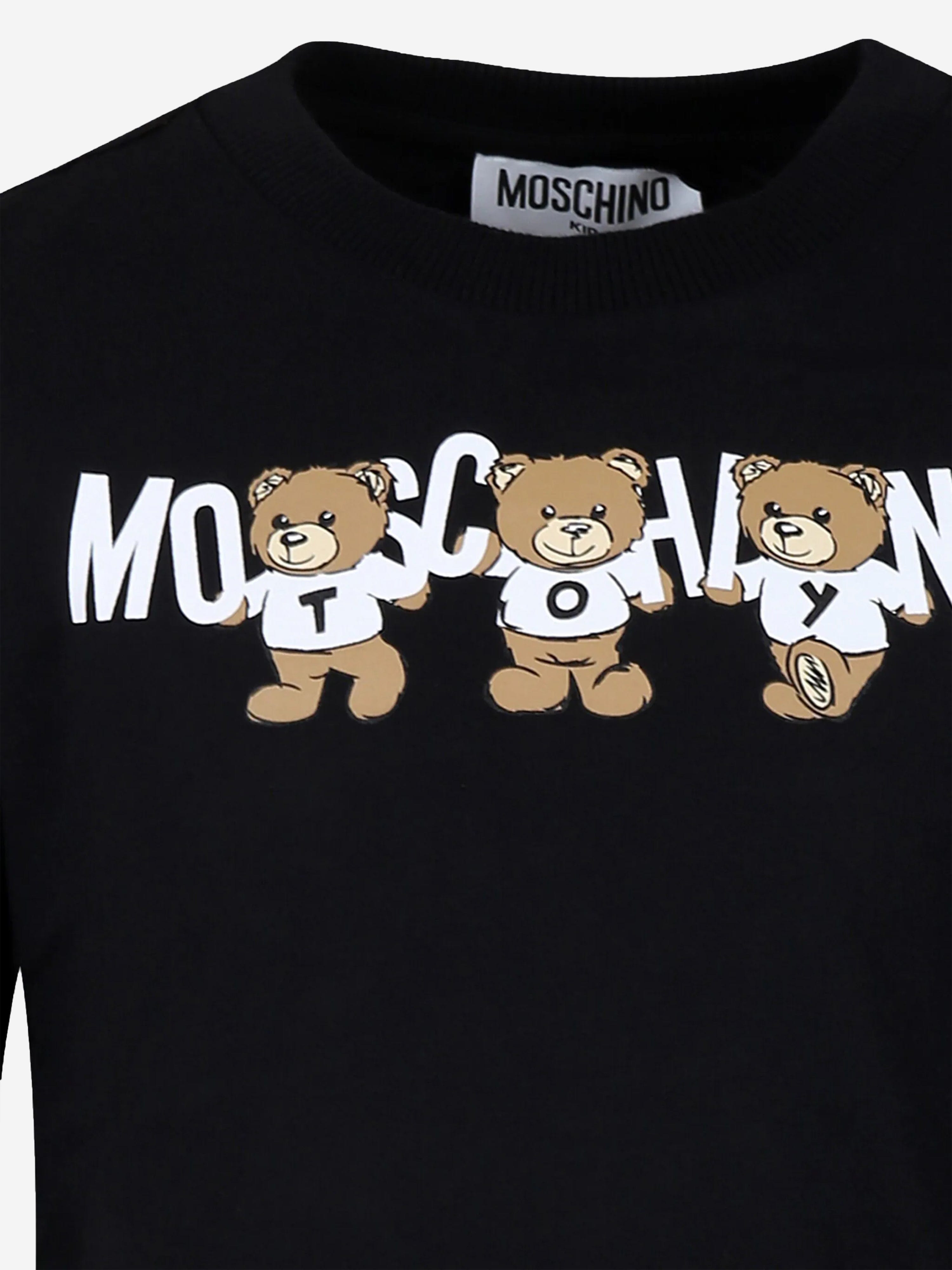 Kids Long Sleeve Logo T-Shirt in Black