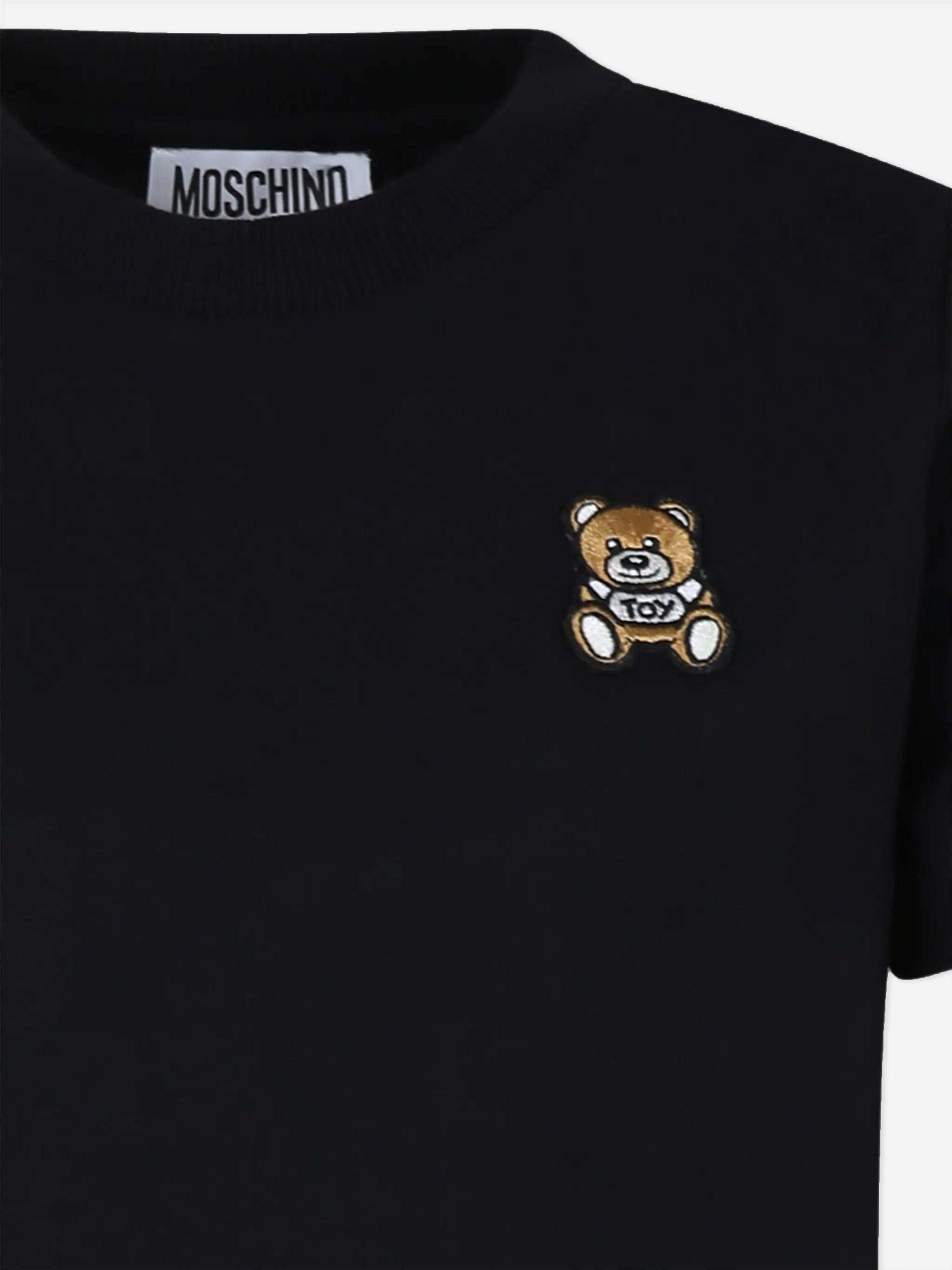 Kids Teddy Bear T-Shirt in Black