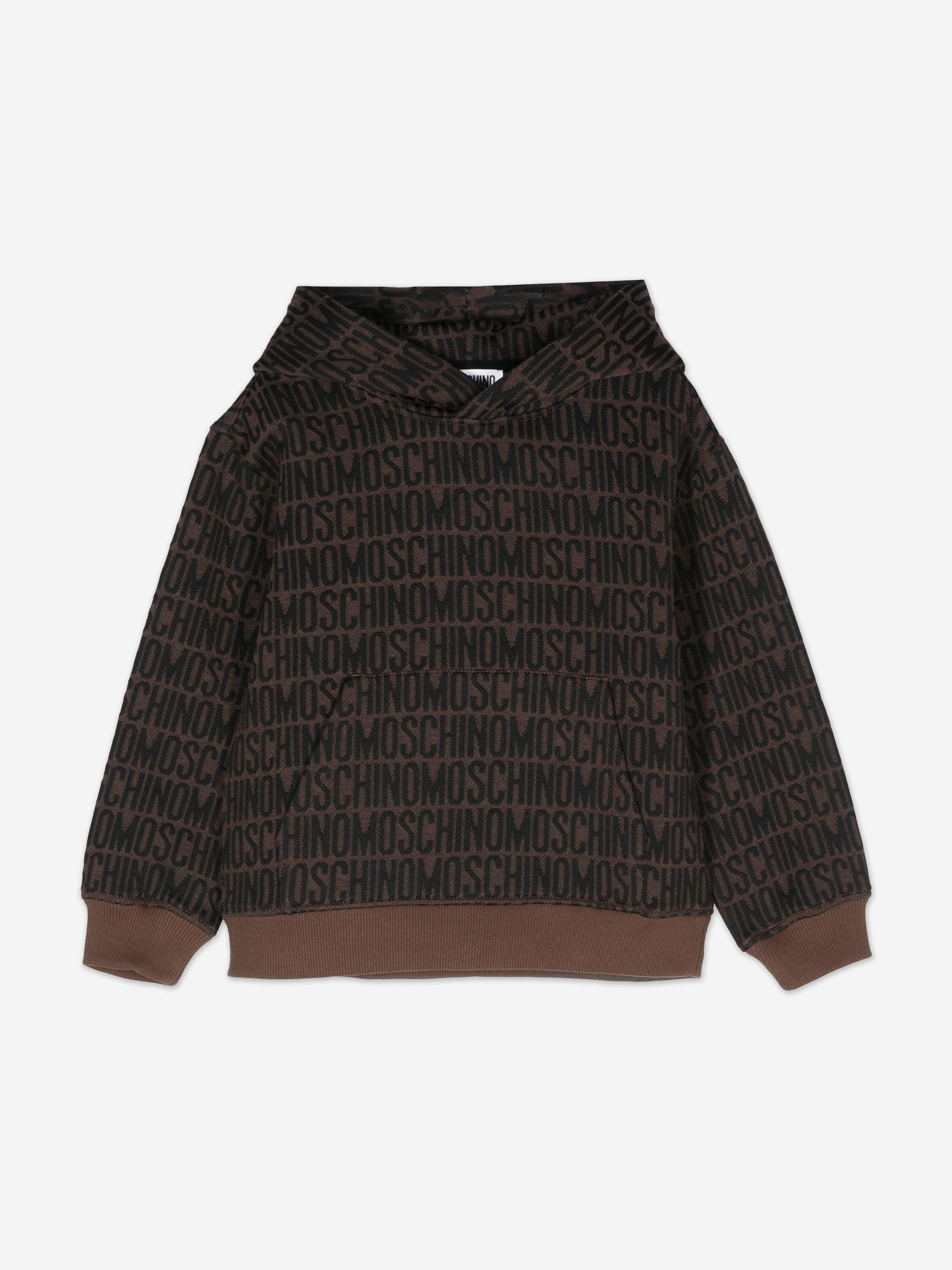 Kids All Over Logo Hoodie in Brown