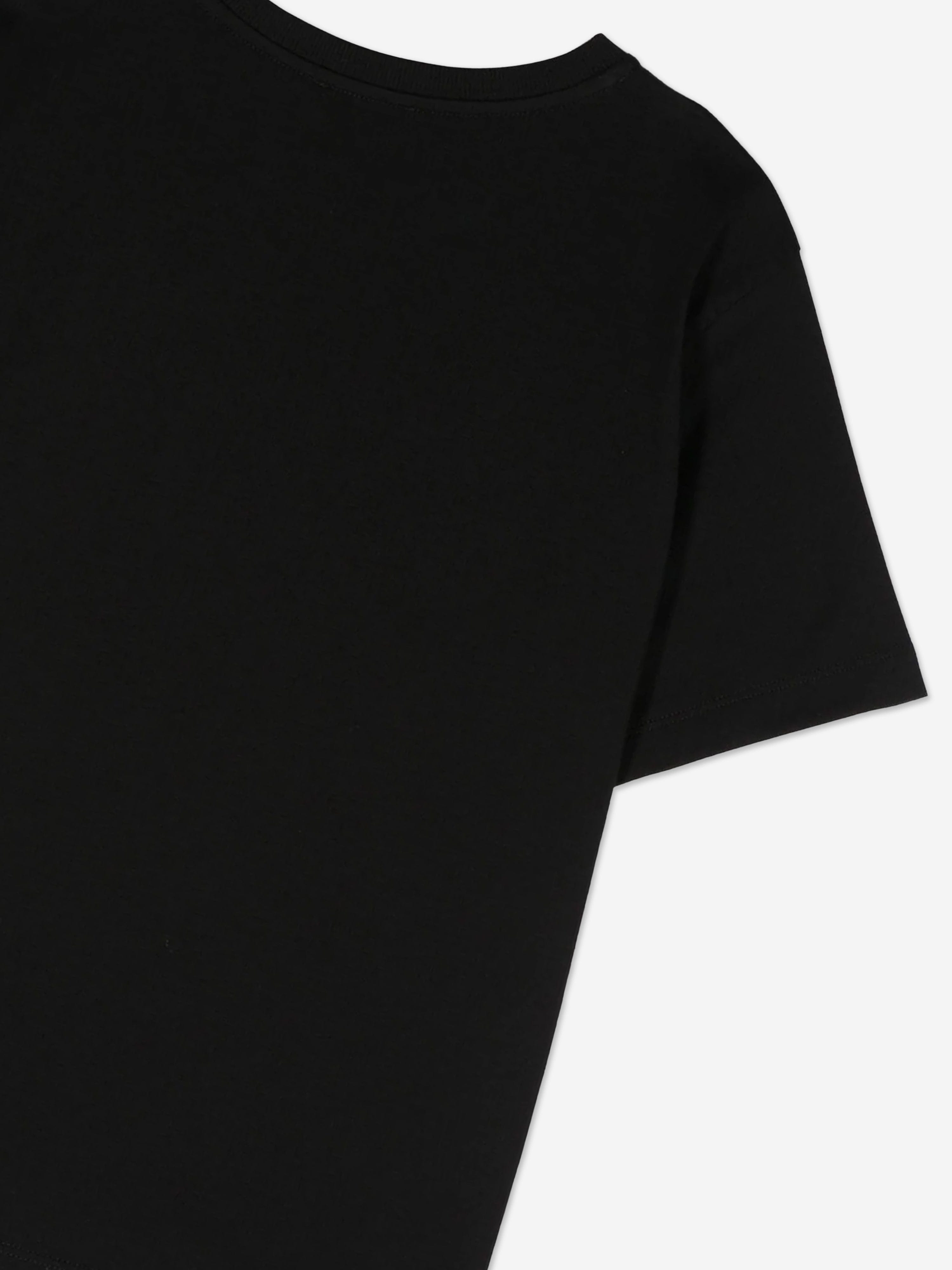 Moschino Kids Logo Pocket T-Shirt in Black
