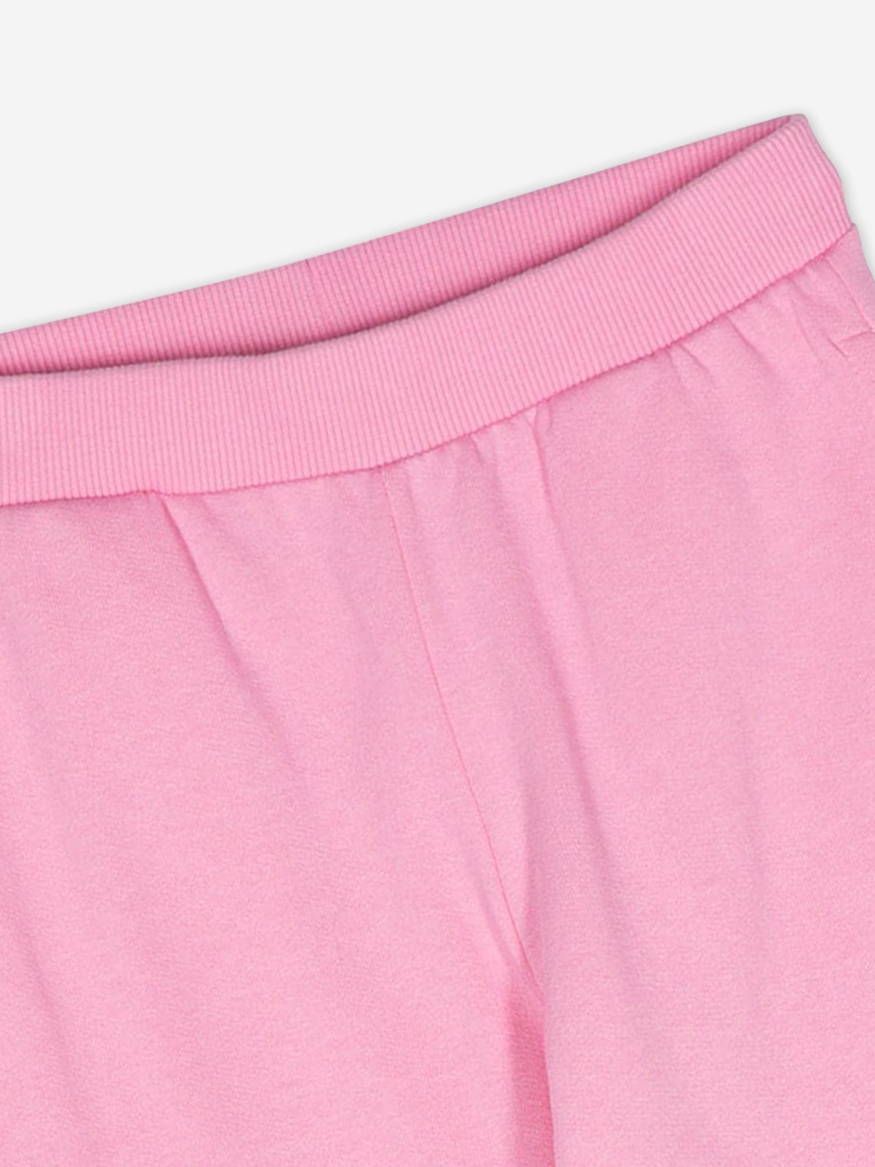 Girls Teddy Bear Logo Joggers in Pink